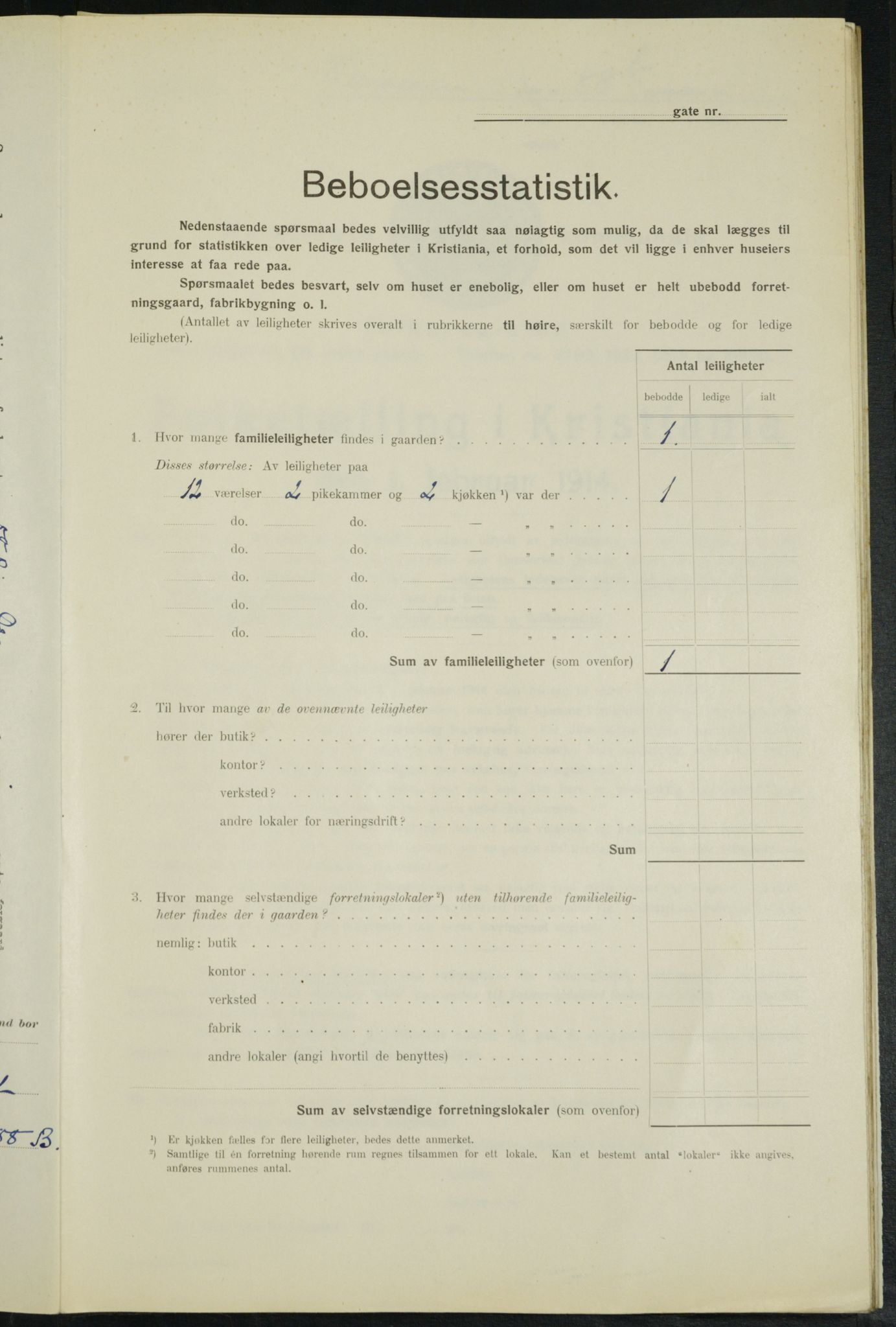 OBA, Municipal Census 1914 for Kristiania, 1914, p. 17096