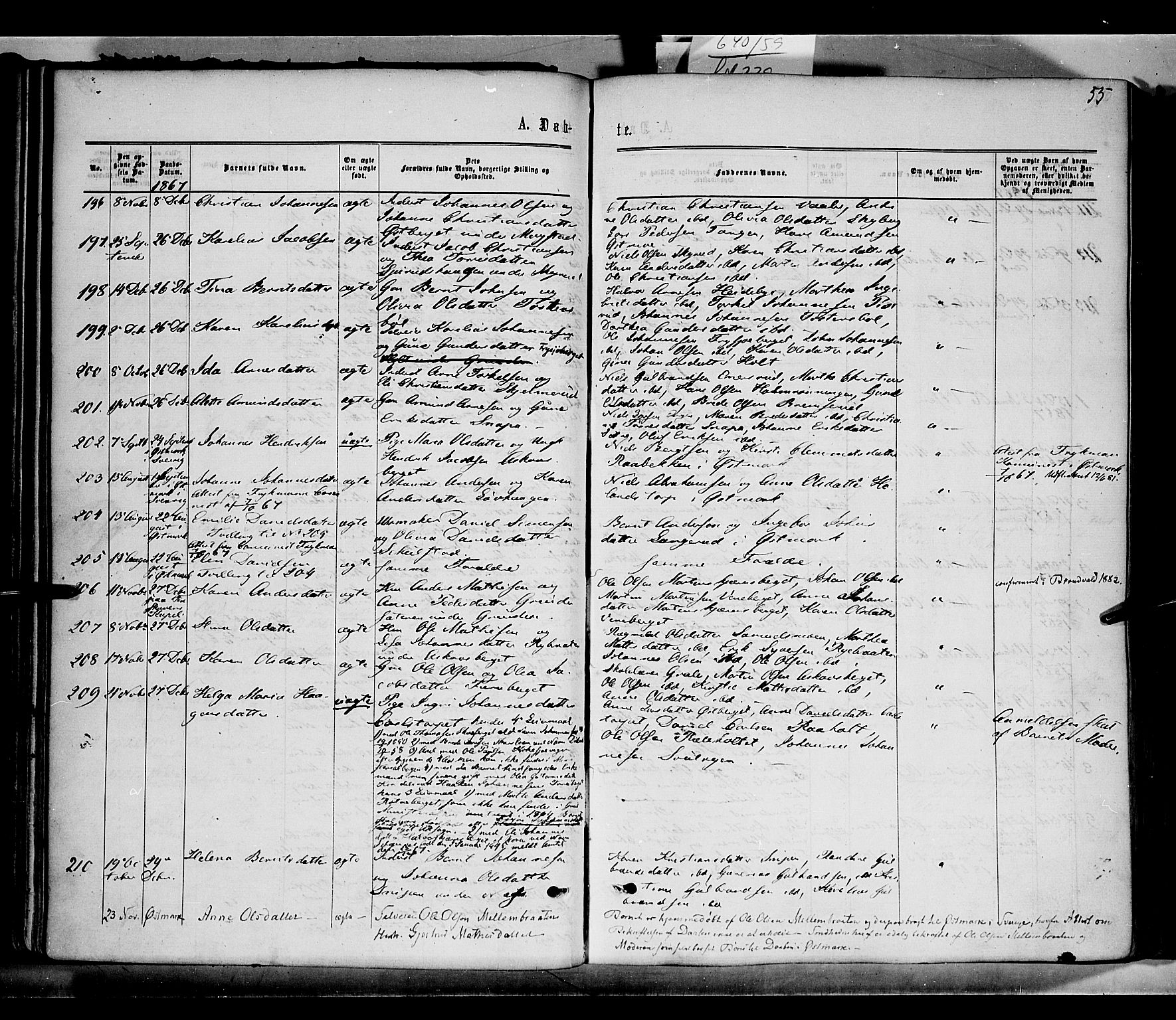 Grue prestekontor, AV/SAH-PREST-036/H/Ha/Haa/L0010: Parish register (official) no. 10, 1864-1873, p. 55