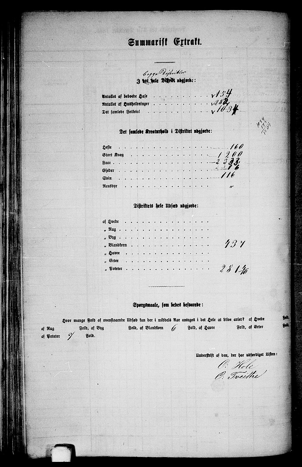 RA, 1865 census for Voss, 1865, p. 320