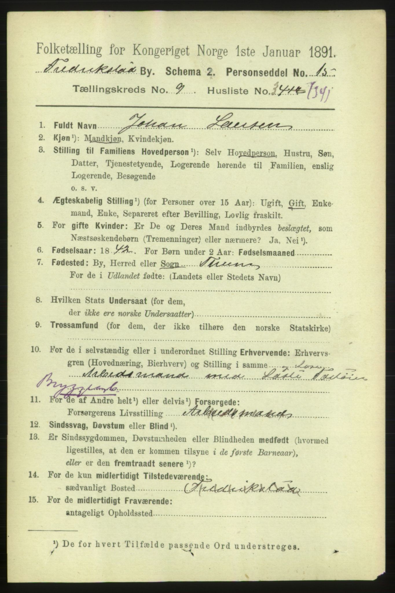 RA, 1891 census for 0103 Fredrikstad, 1891, p. 10778