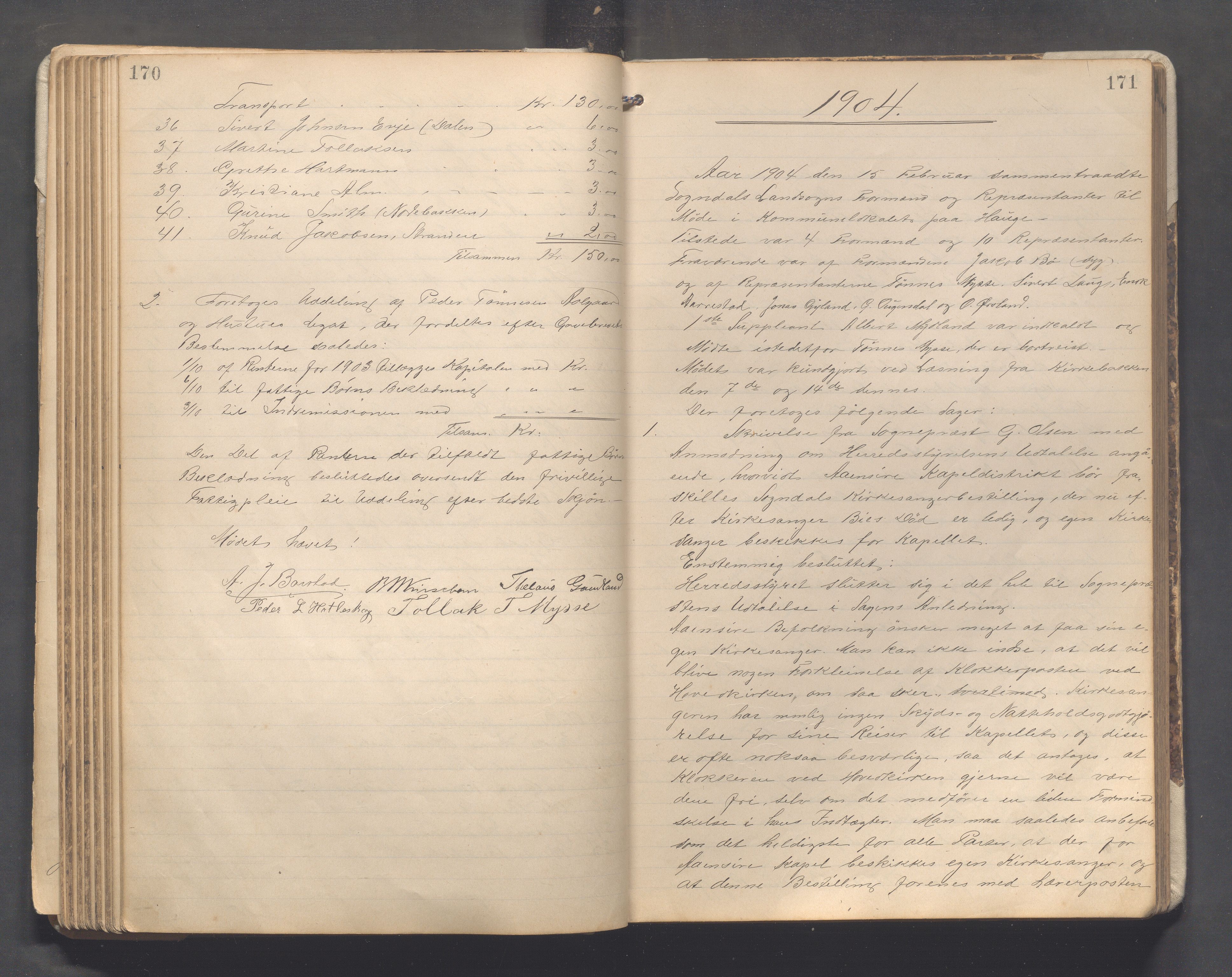 Sokndal kommune - Formannskapet/Sentraladministrasjonen, IKAR/K-101099/A/Aa/L0003: Møtebok, 1899-1913, p. 170-171