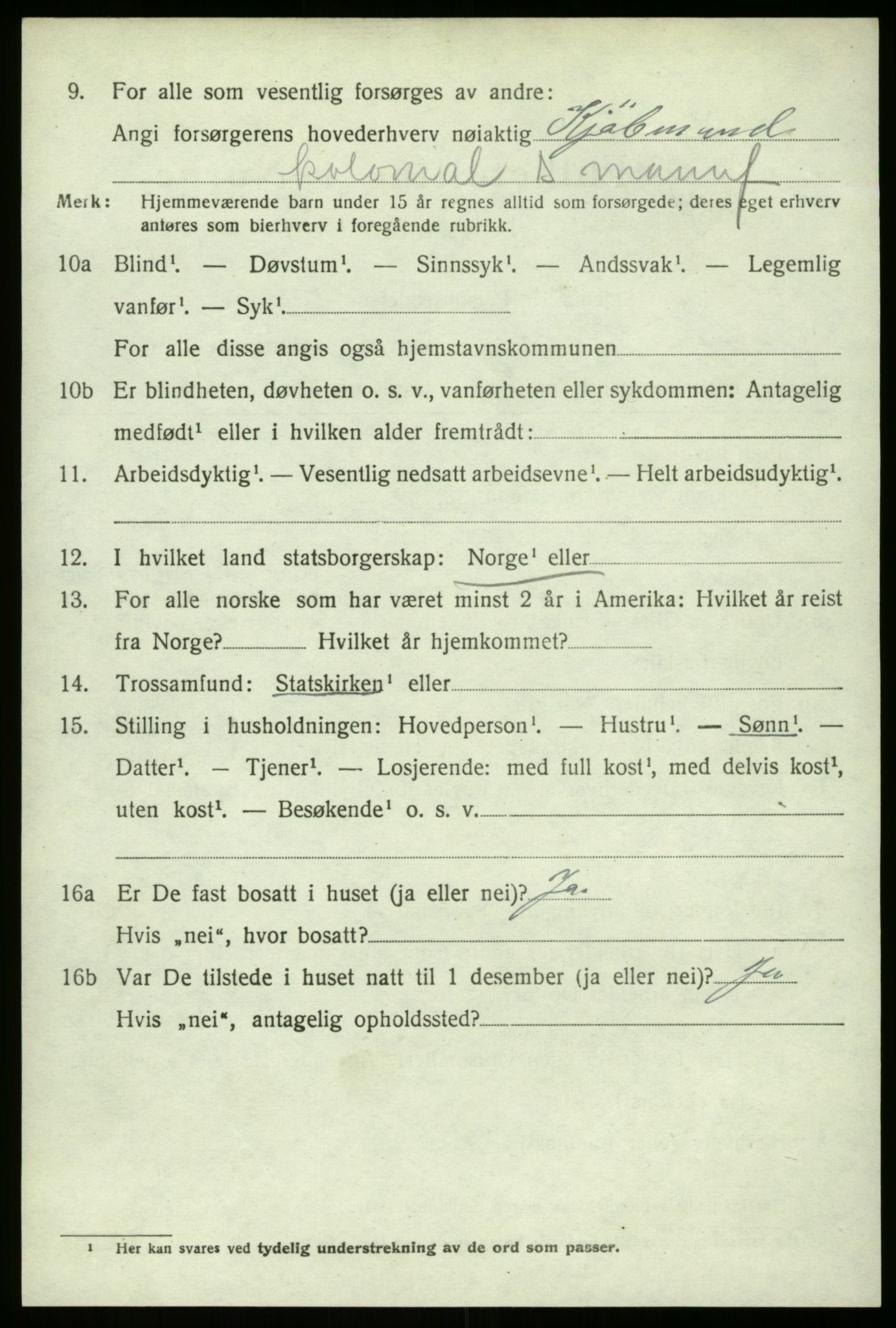 SAO, 1920 census for Borge, 1920, p. 4946