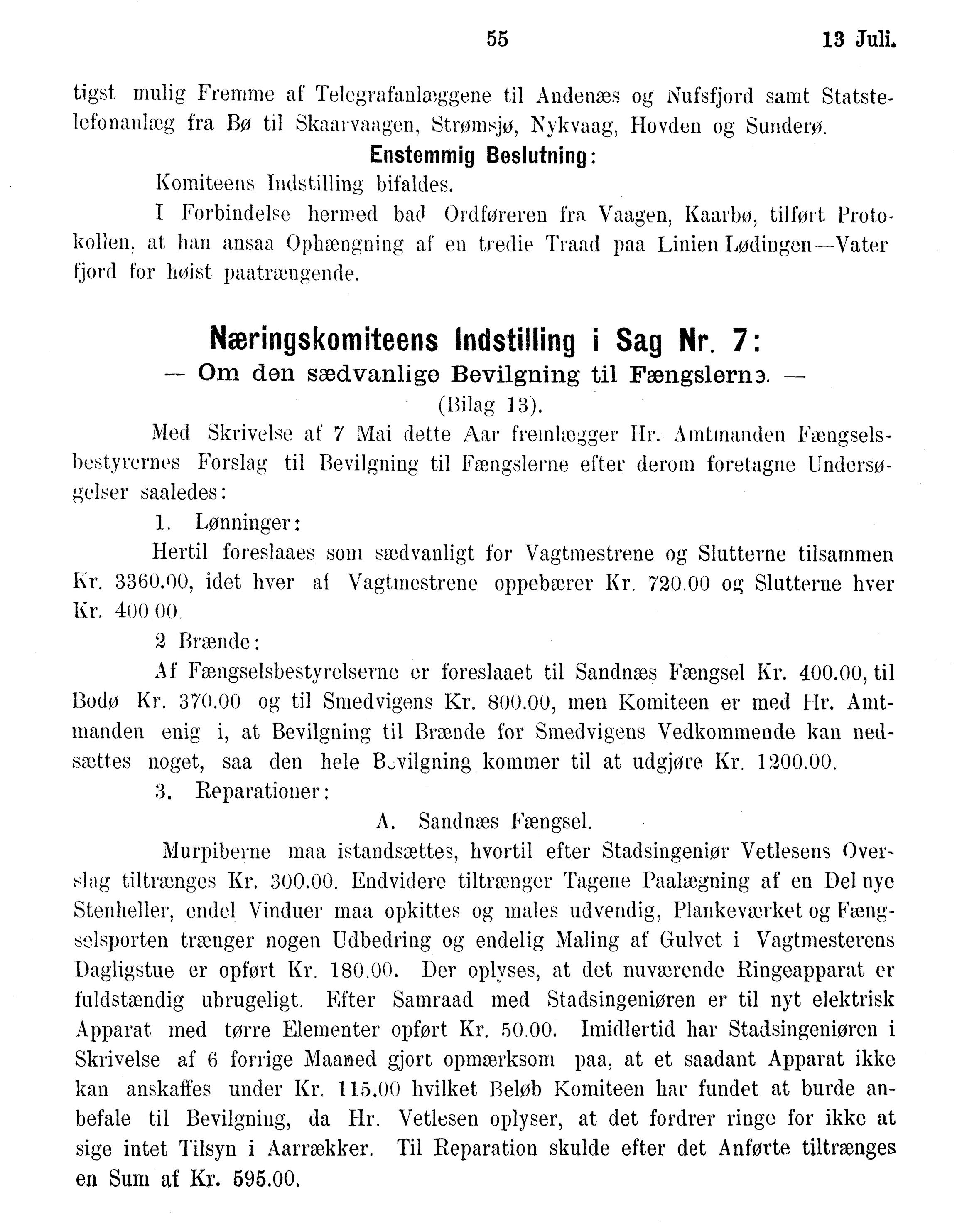 Nordland Fylkeskommune. Fylkestinget, AIN/NFK-17/176/A/Ac/L0015: Fylkestingsforhandlinger 1886-1890, 1886-1890