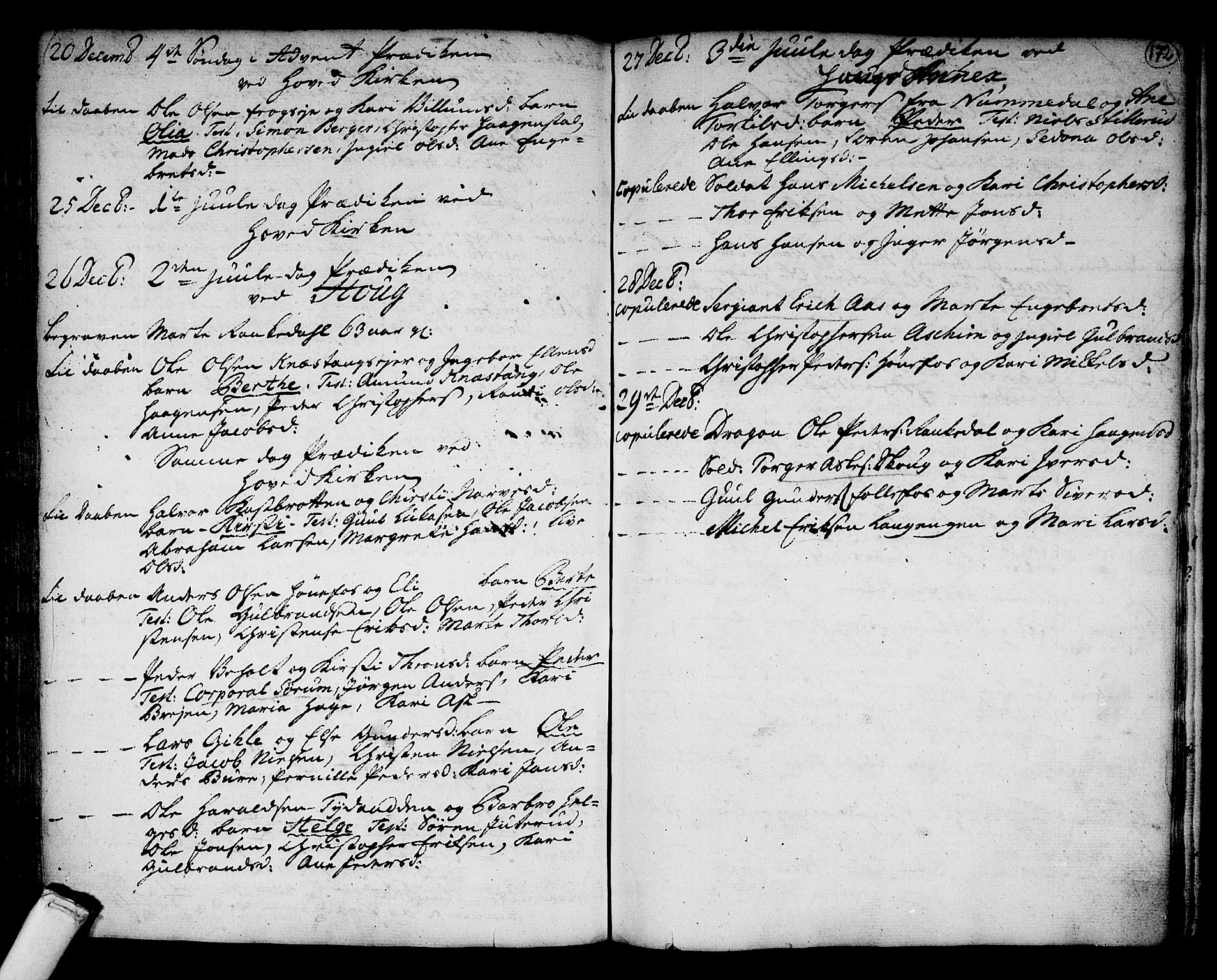 Norderhov kirkebøker, SAKO/A-237/F/Fa/L0004: Parish register (official) no. 4, 1758-1774, p. 172