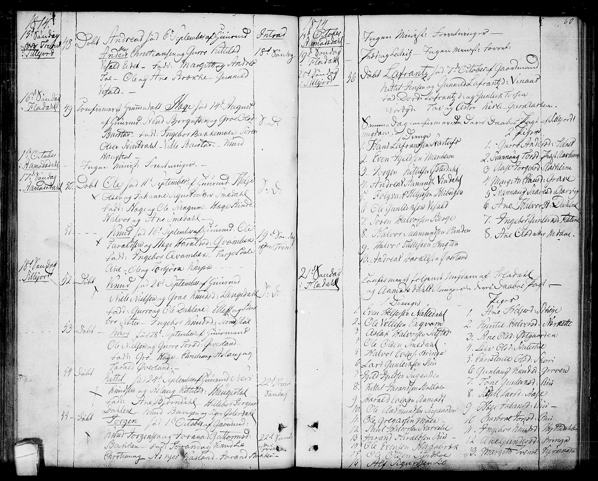 Seljord kirkebøker, SAKO/A-20/F/Fa/L0009: Parish register (official) no. I 9, 1801-1814, p. 60