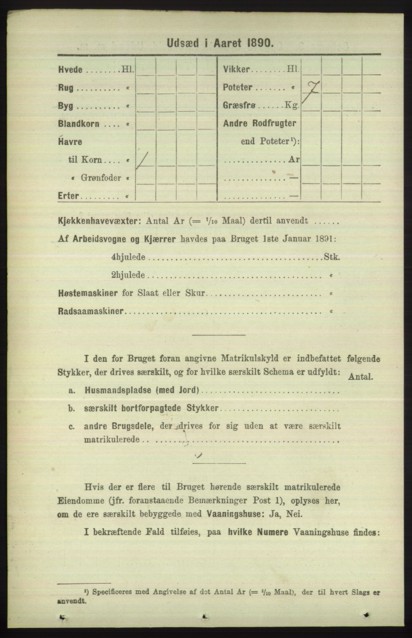 RA, 1891 census for 1246 Fjell, 1891, p. 4375