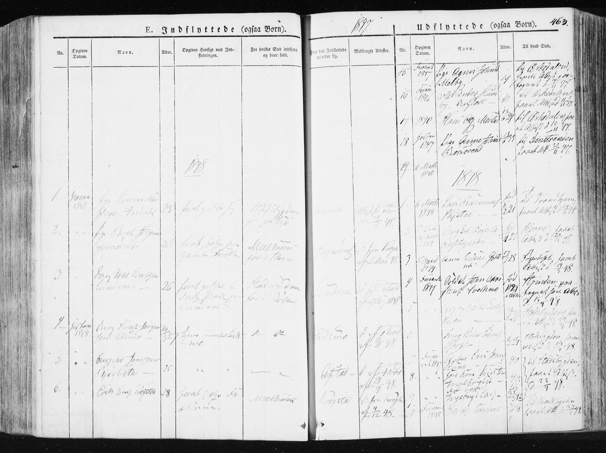Ministerialprotokoller, klokkerbøker og fødselsregistre - Sør-Trøndelag, SAT/A-1456/665/L0771: Parish register (official) no. 665A06, 1830-1856, p. 463
