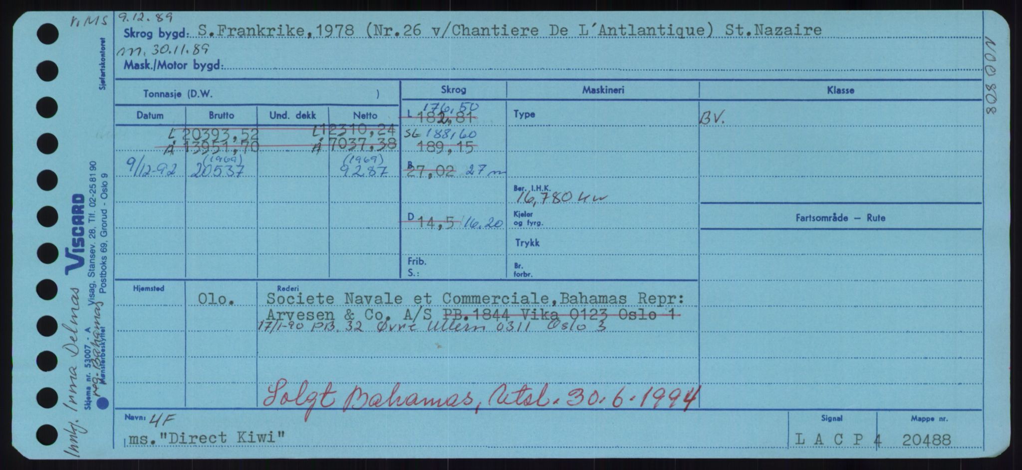 Sjøfartsdirektoratet med forløpere, Skipsmålingen, AV/RA-S-1627/H/Hd/L0008: Fartøy, C-D, p. 509