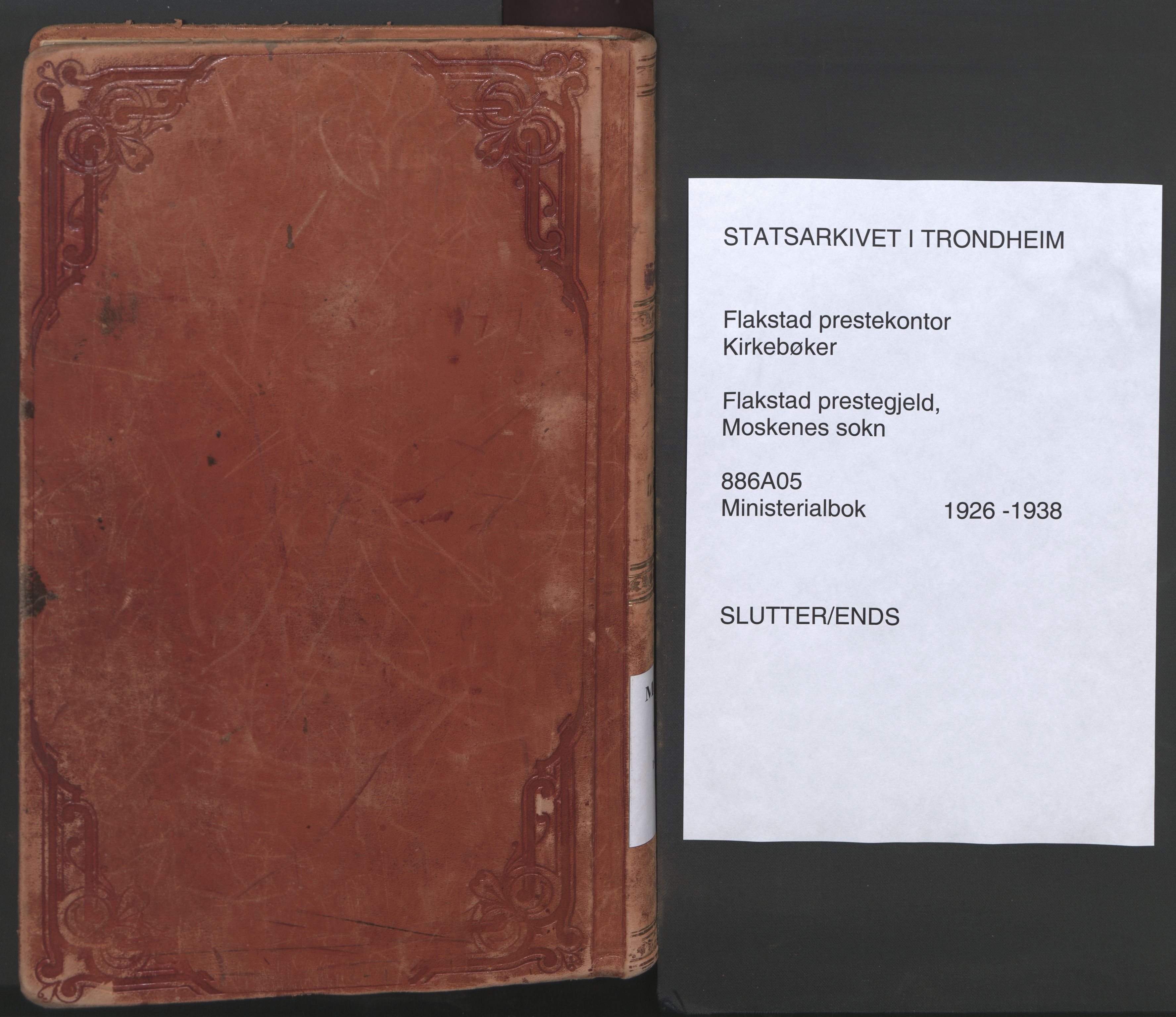 Ministerialprotokoller, klokkerbøker og fødselsregistre - Nordland, SAT/A-1459/886/L1223: Parish register (official) no. 886A05, 1926-1938
