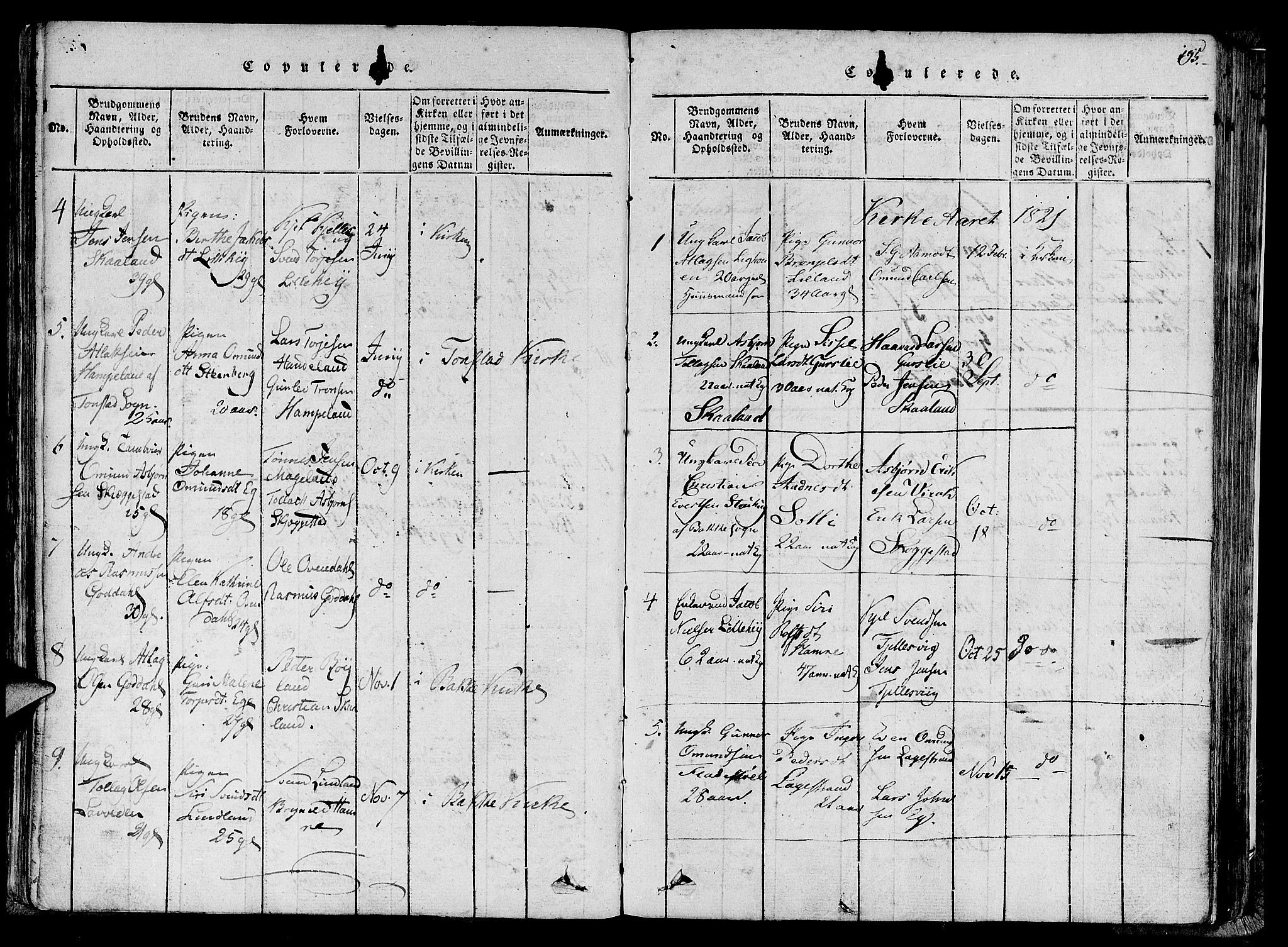 Lund sokneprestkontor, AV/SAST-A-101809/S06/L0005: Parish register (official) no. A 5, 1815-1833, p. 195