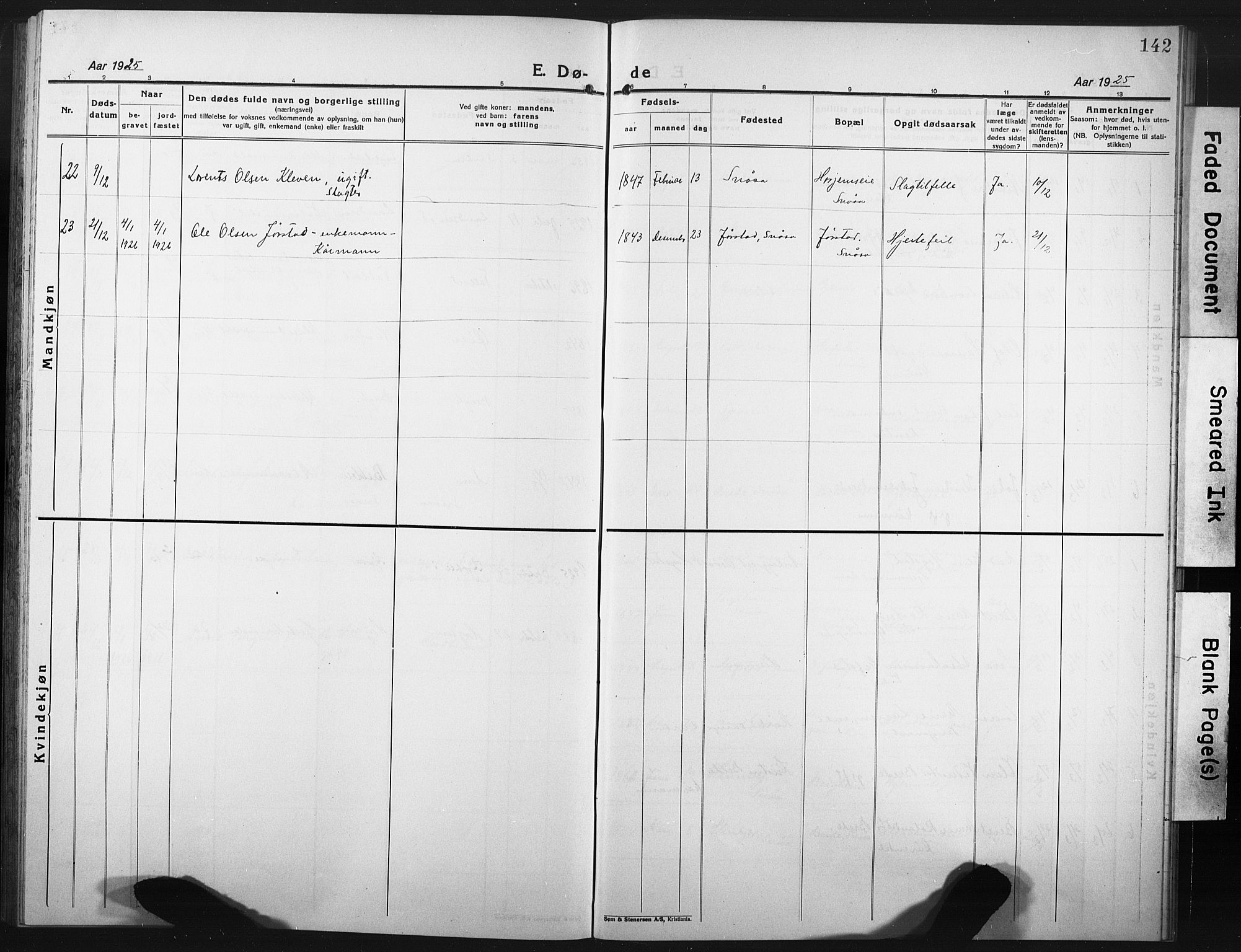 Ministerialprotokoller, klokkerbøker og fødselsregistre - Nord-Trøndelag, AV/SAT-A-1458/749/L0480: Parish register (copy) no. 749C02, 1924-1932, p. 142