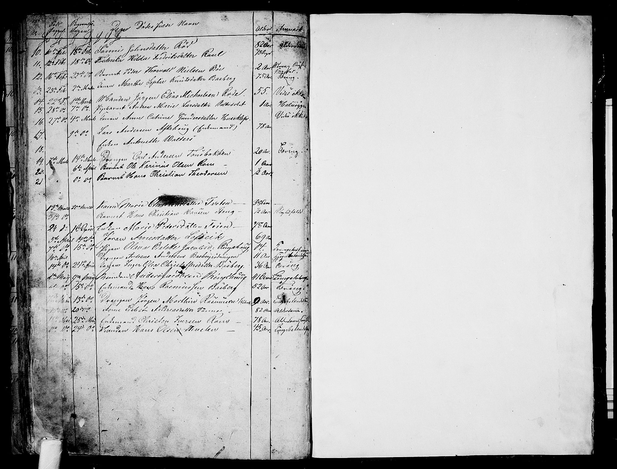 Sem kirkebøker, AV/SAKO-A-5/G/Ga/L0003: Parish register (copy) no. I 3, 1844-1855, p. 184-185