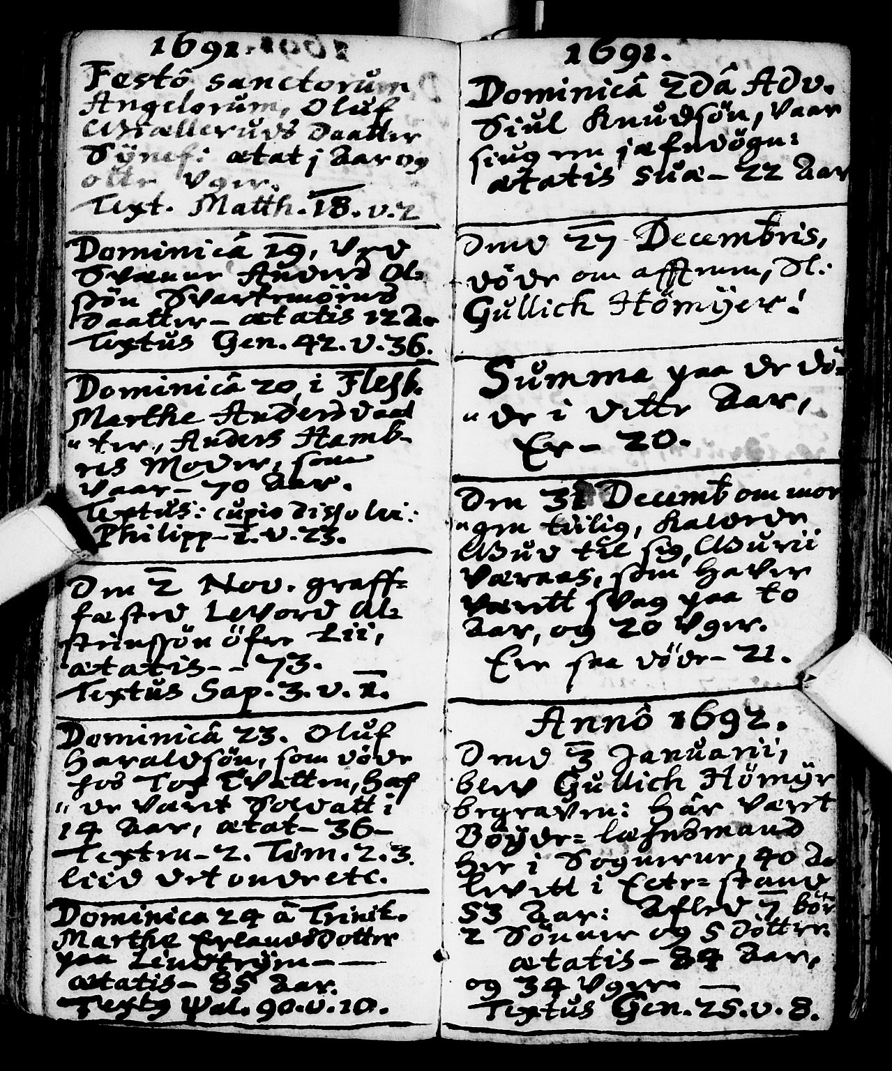 Flesberg kirkebøker, SAKO/A-18/F/Fa/L0001: Parish register (official) no. I 1, 1688-1725