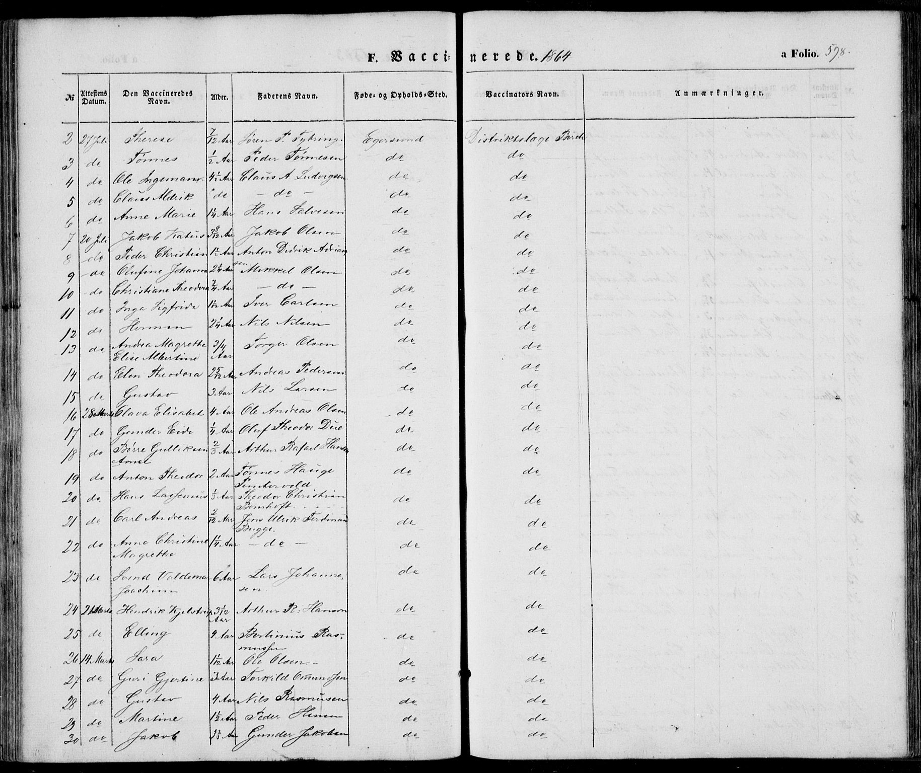Eigersund sokneprestkontor, SAST/A-101807/S08/L0013: Parish register (official) no. A 12.2, 1850-1865, p. 598
