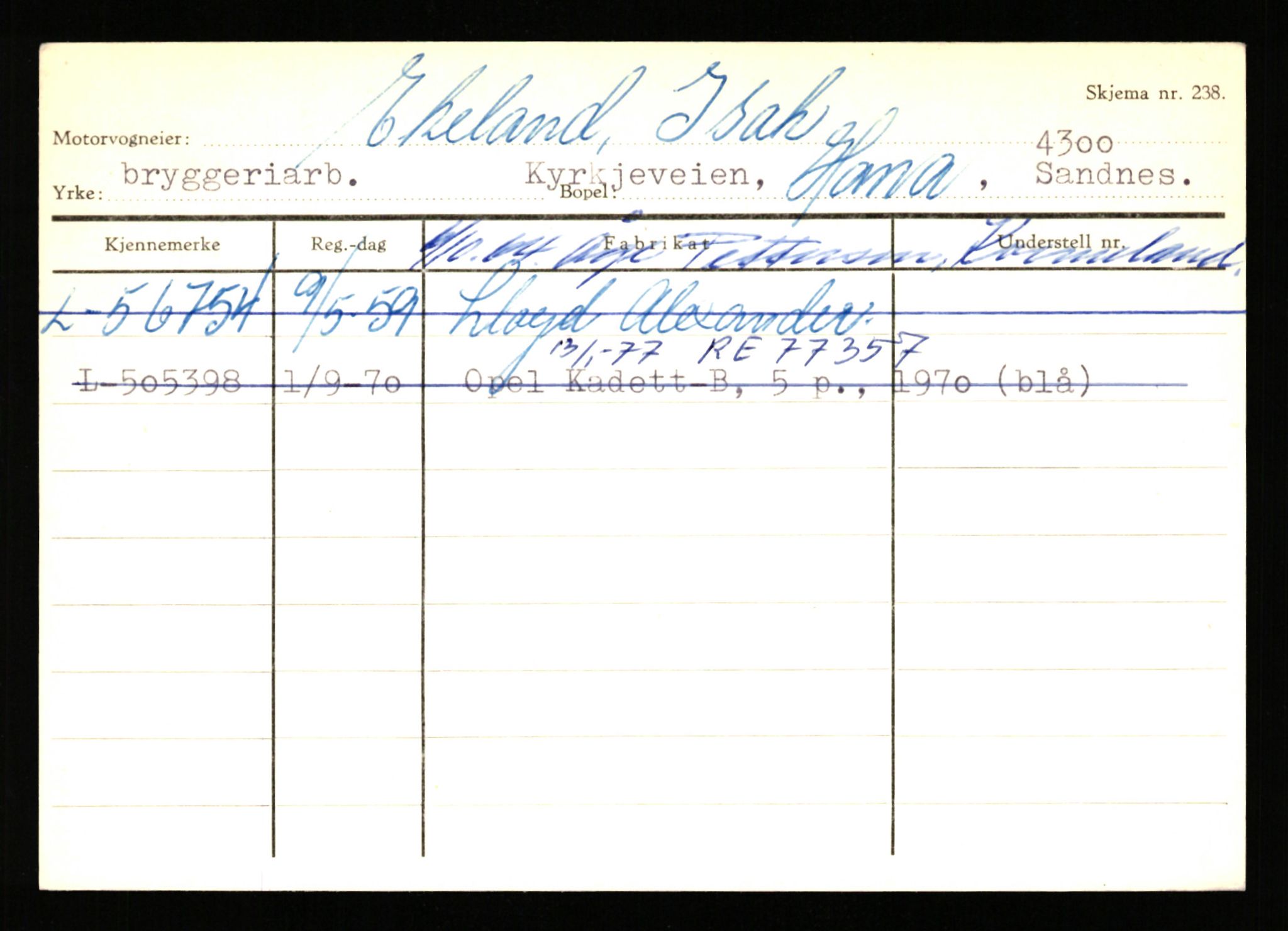 Stavanger trafikkstasjon, AV/SAST-A-101942/0/H/L0007: Egerøy - Eppeland, 1930-1971, p. 1471