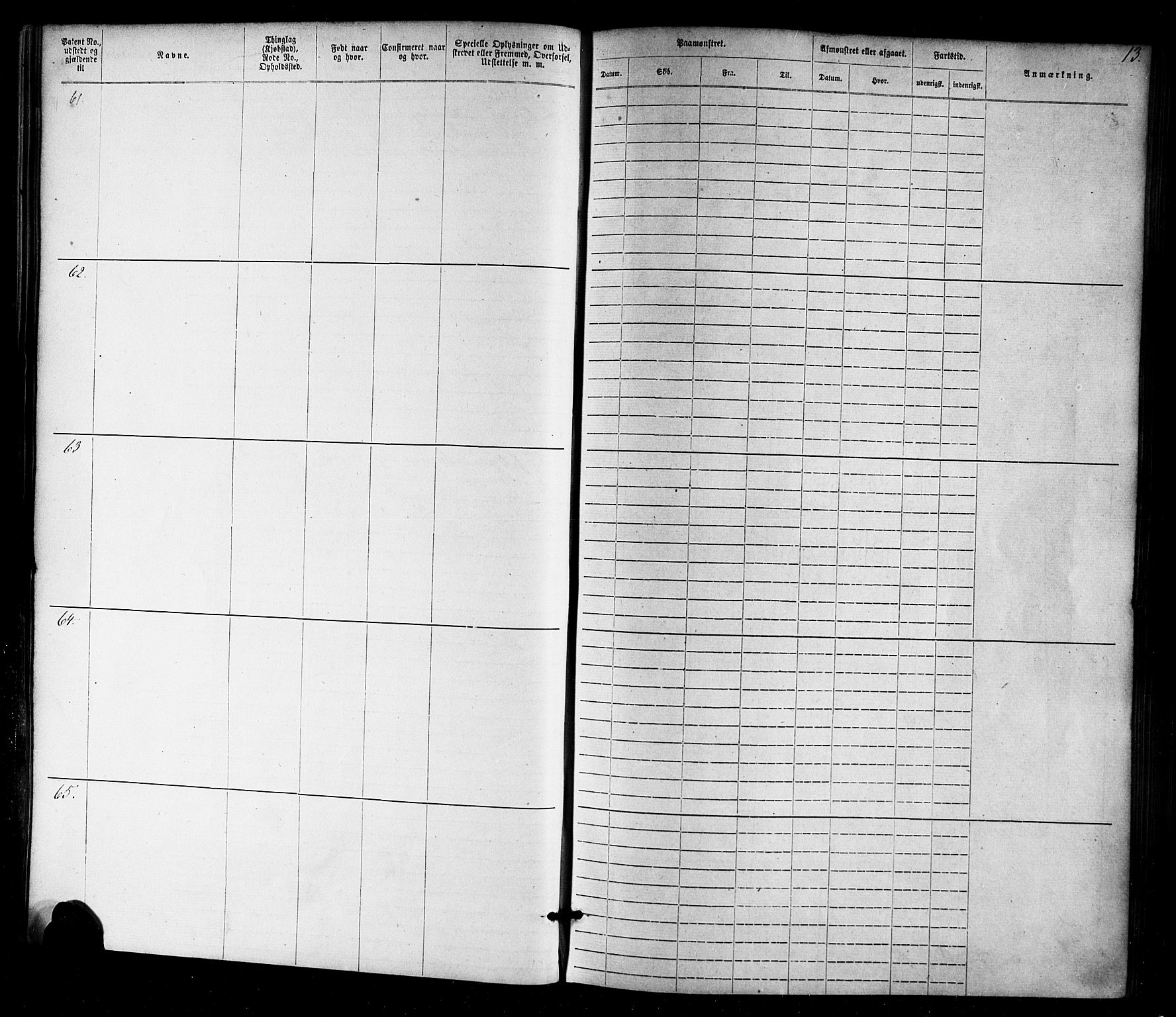 Farsund mønstringskrets, SAK/2031-0017/F/Fa/L0005: Annotasjonsrulle nr 1-1910 med register, Z-2, 1869-1877, p. 39
