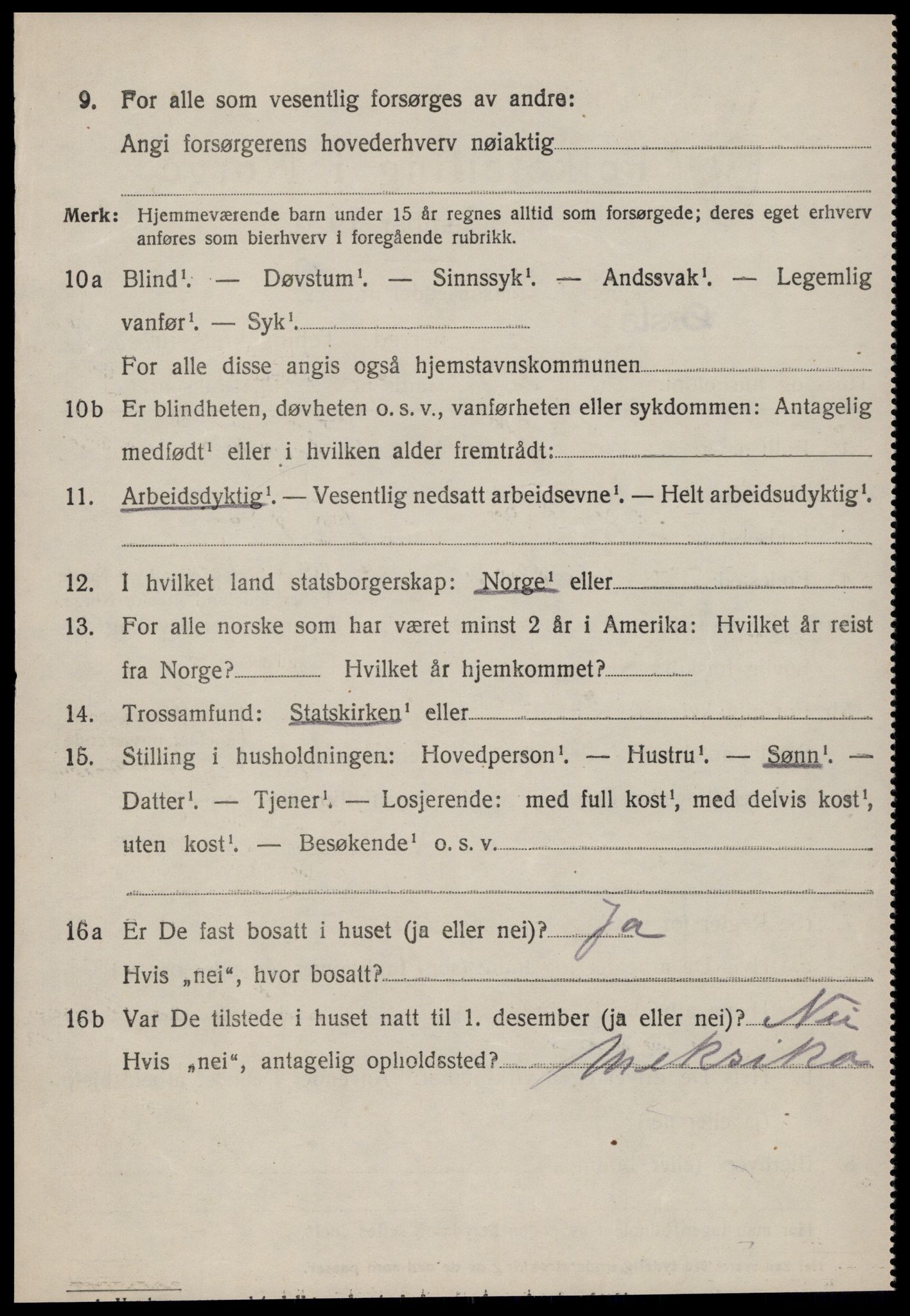 SAT, 1920 census for Ørsta, 1920, p. 6631