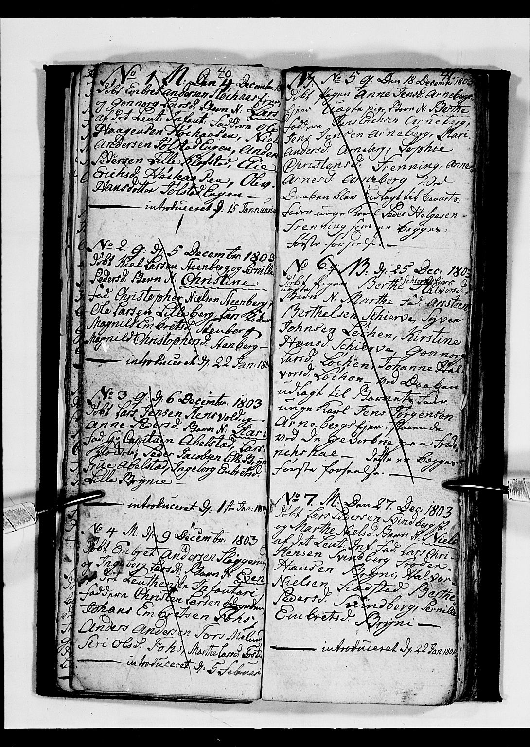 Romedal prestekontor, AV/SAH-PREST-004/L/L0003: Parish register (copy) no. 3, 1801-1806, p. 40-41