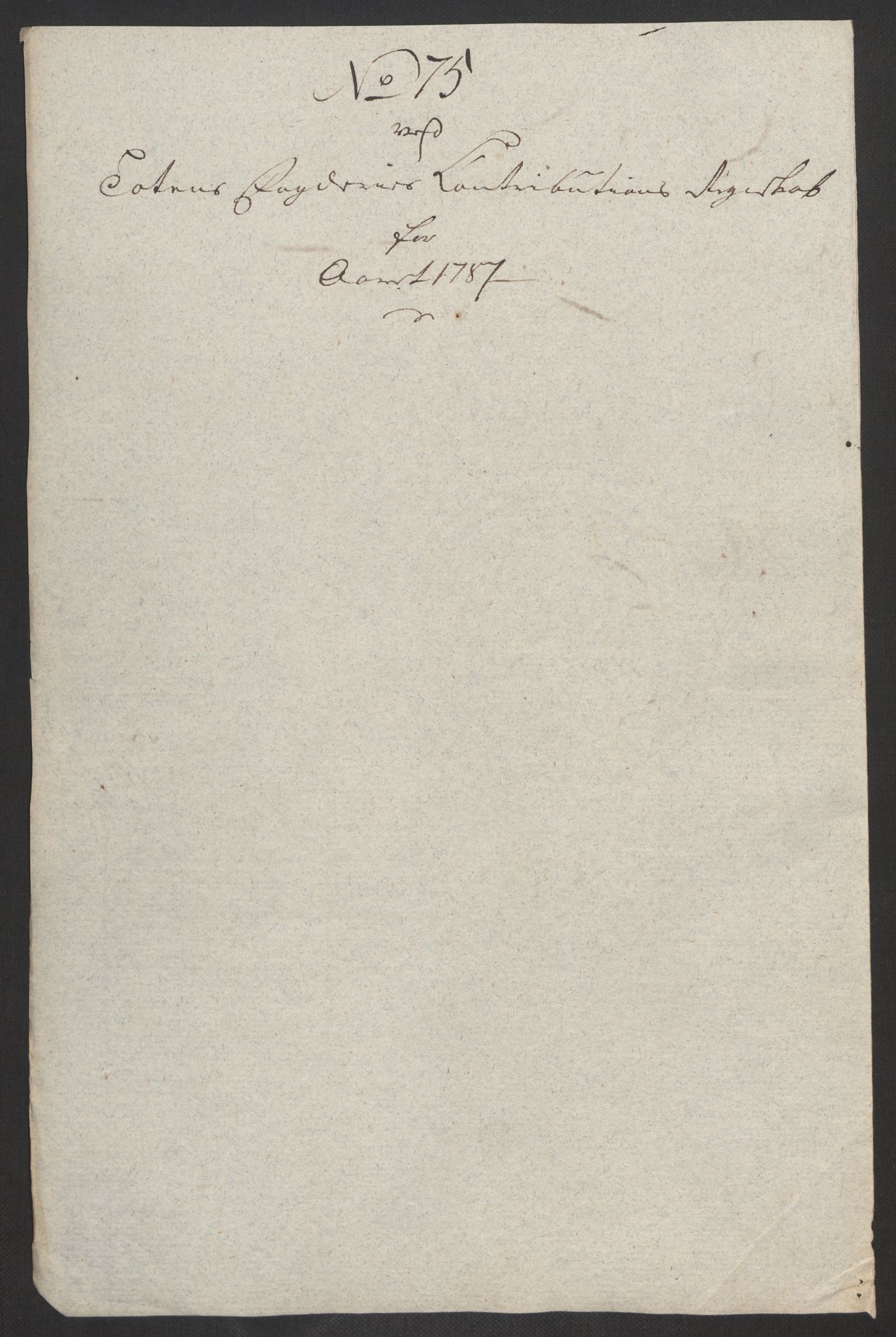 Rentekammeret inntil 1814, Reviderte regnskaper, Fogderegnskap, RA/EA-4092/R19/L1374: Fogderegnskap Toten, Hadeland og Vardal, 1787, p. 241