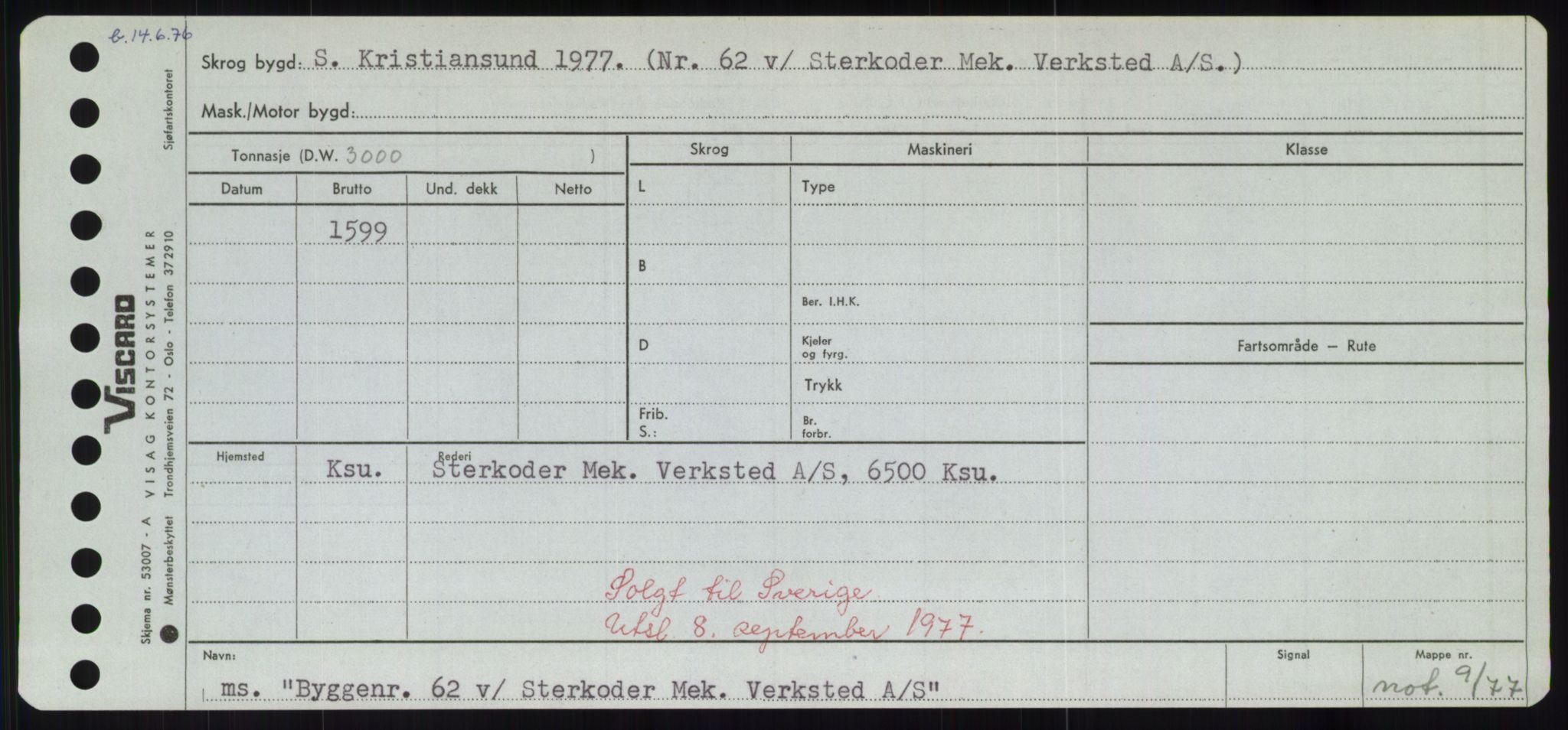 Sjøfartsdirektoratet med forløpere, Skipsmålingen, RA/S-1627/H/Hd/L0006: Fartøy, Byg-Båt, p. 625