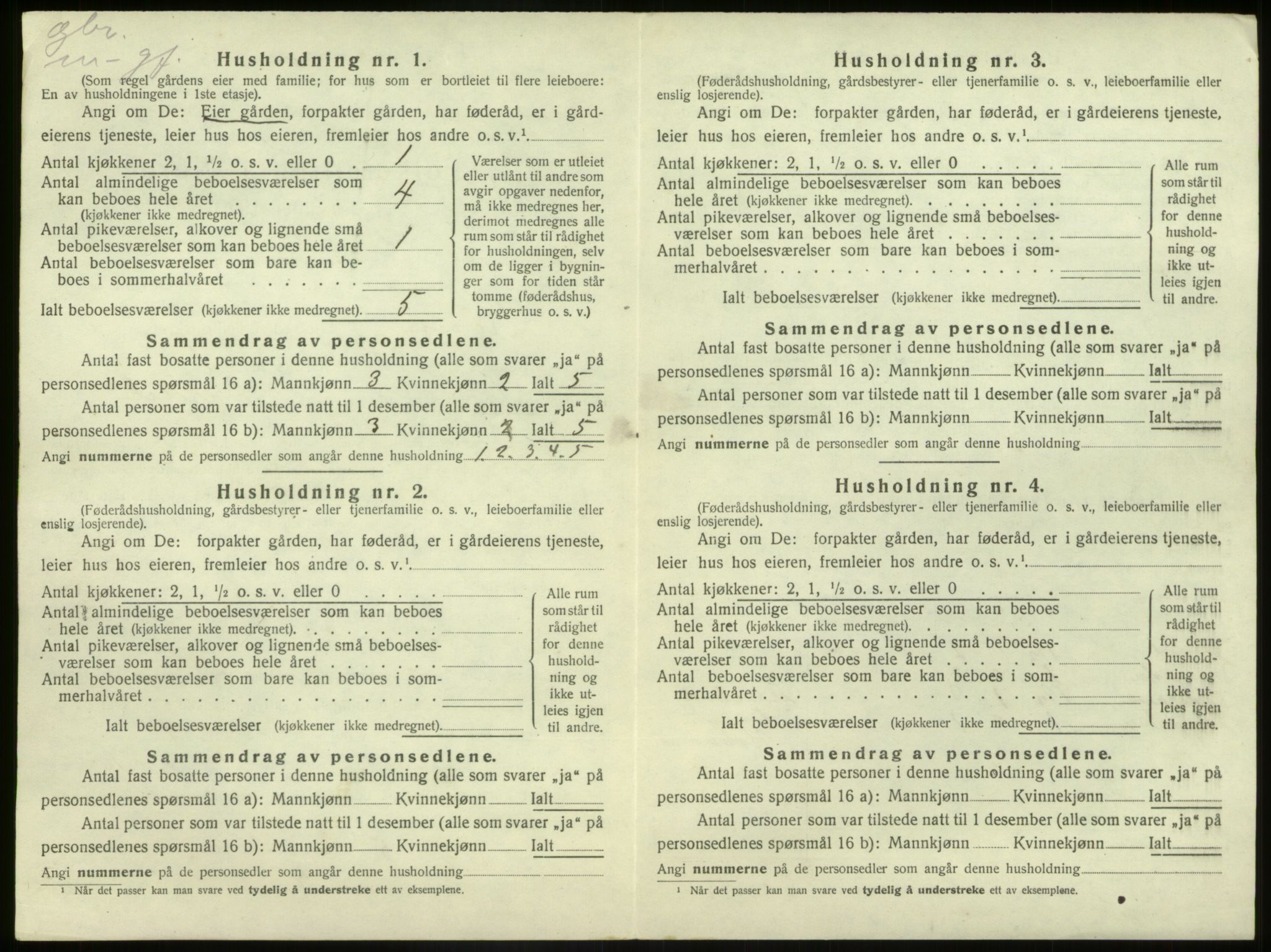 SAB, 1920 census for Kinn, 1920, p. 1553