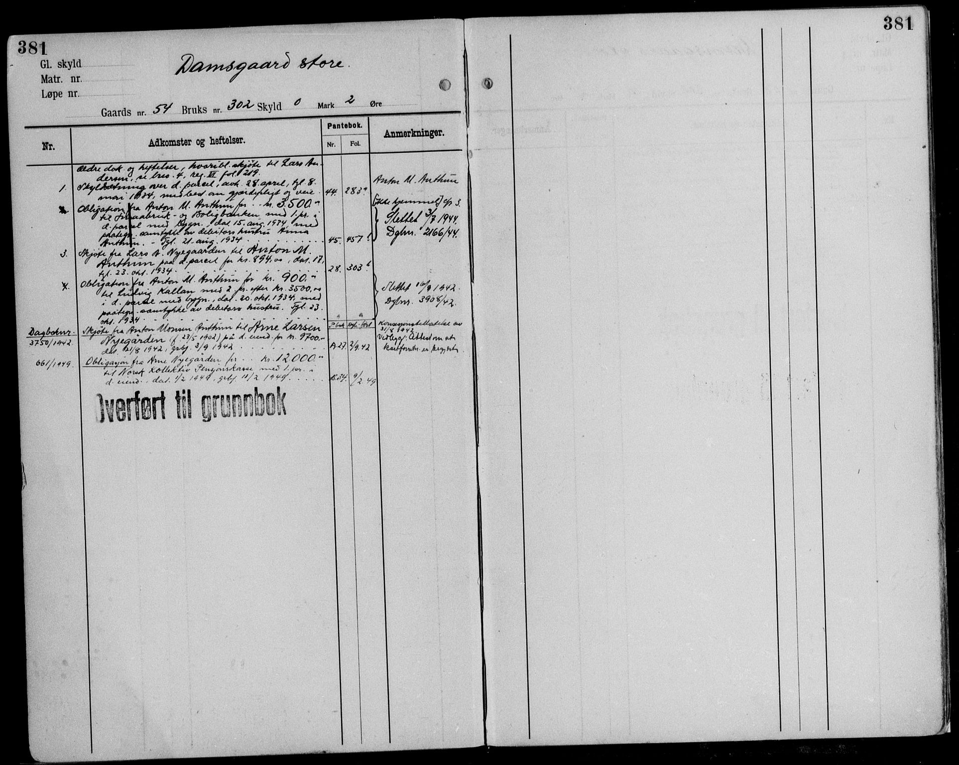 Midhordland sorenskriveri, AV/SAB-A-3001/1/G/Ga/Gab/L0116: Mortgage register no. II.A.b.116, p. 381