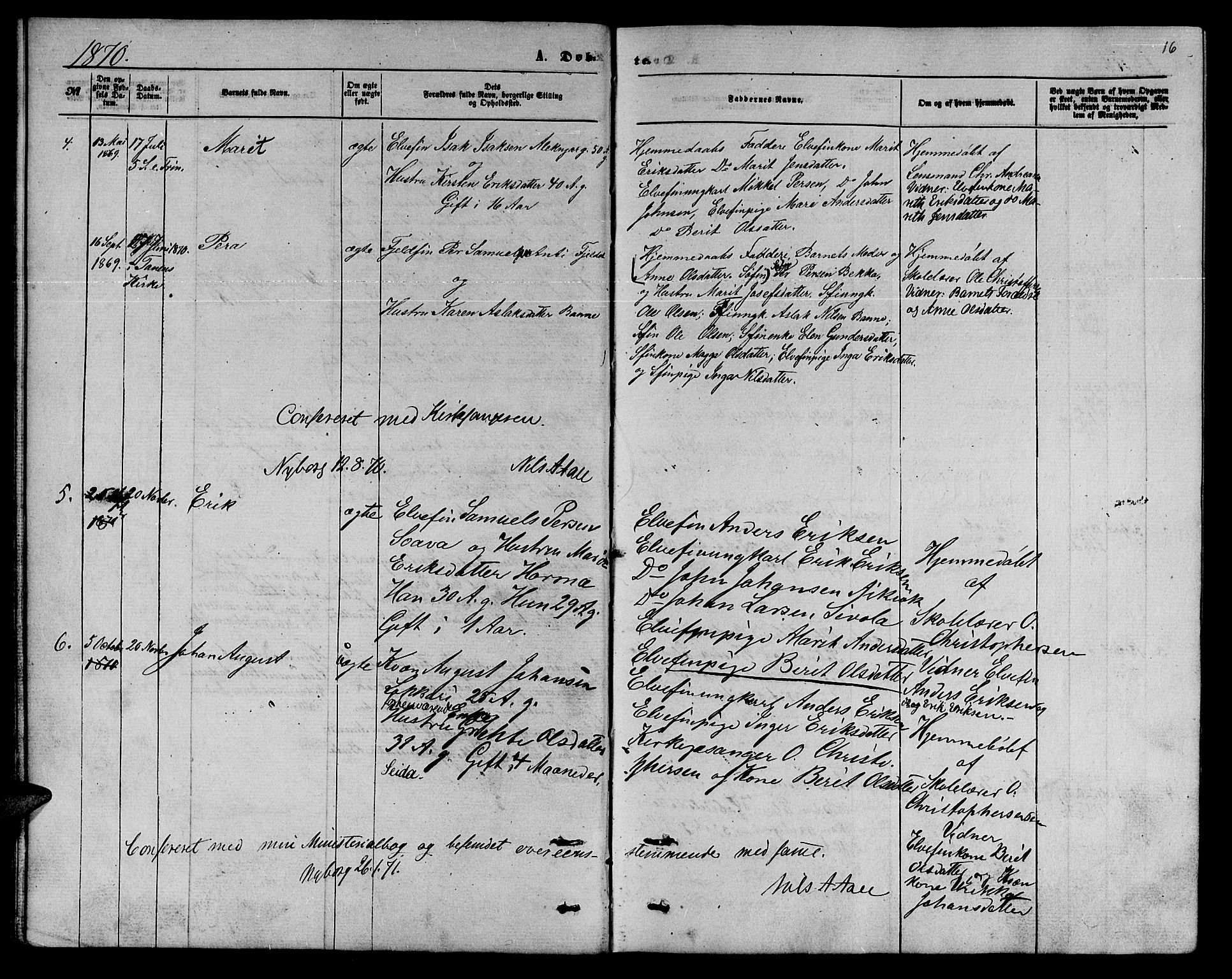 Nesseby sokneprestkontor, SATØ/S-1330/H/Hb/L0006klokker: Parish register (copy) no. 6, 1860-1876, p. 16