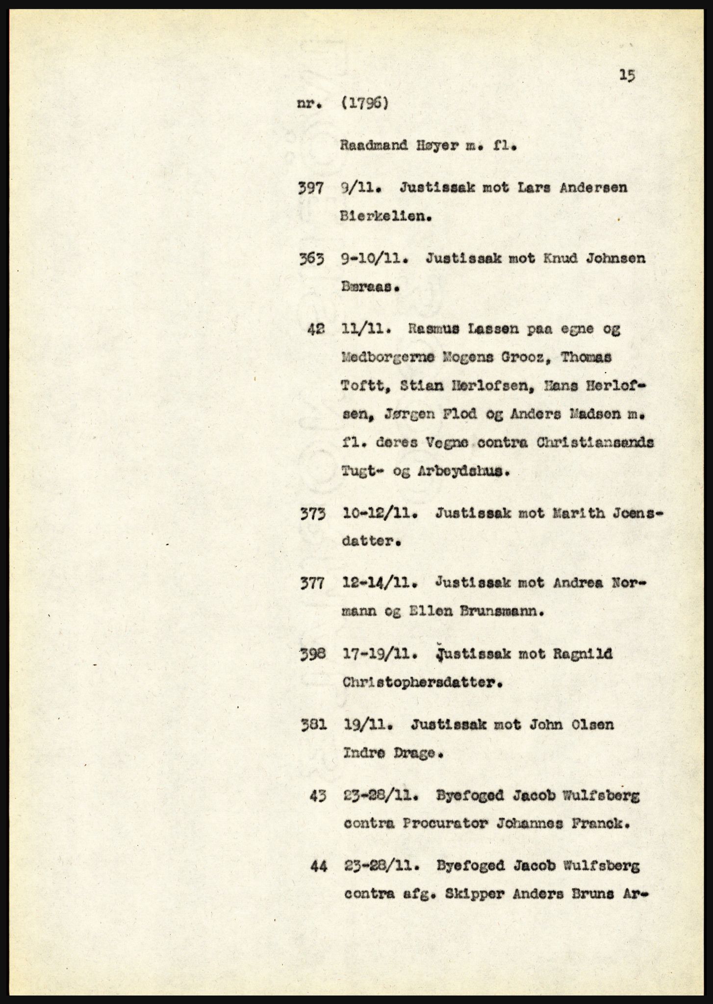 Riksarkivet, Seksjon for eldre arkiv og spesialsamlinger, AV/RA-EA-6797/H/Ha, 1953, p. 15