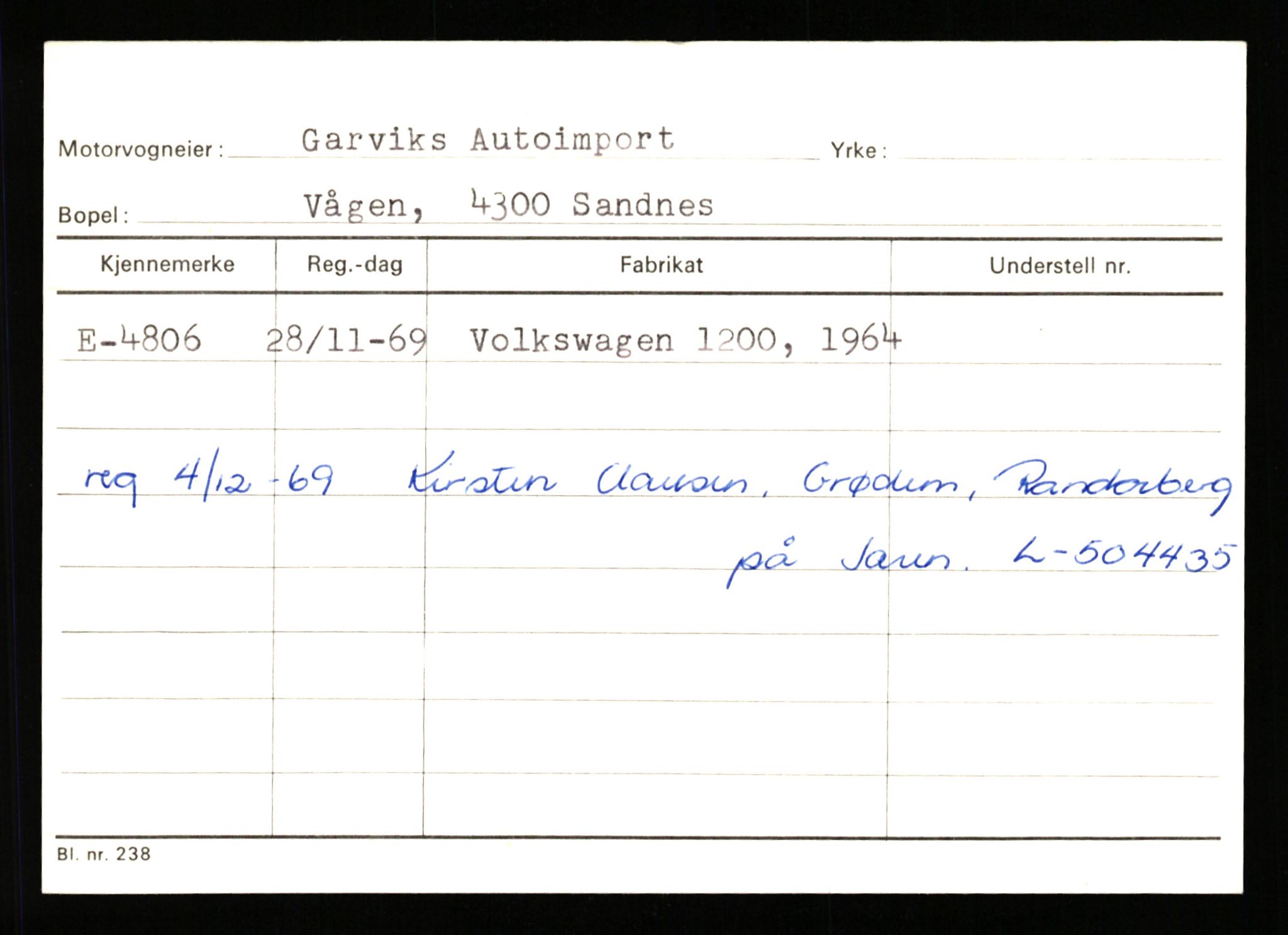 Stavanger trafikkstasjon, AV/SAST-A-101942/0/G/L0001: Registreringsnummer: 0 - 5782, 1930-1971, p. 2855