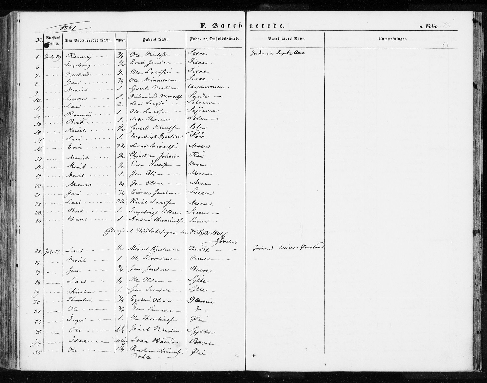 Ministerialprotokoller, klokkerbøker og fødselsregistre - Møre og Romsdal, AV/SAT-A-1454/595/L1044: Parish register (official) no. 595A06, 1852-1863, p. 273