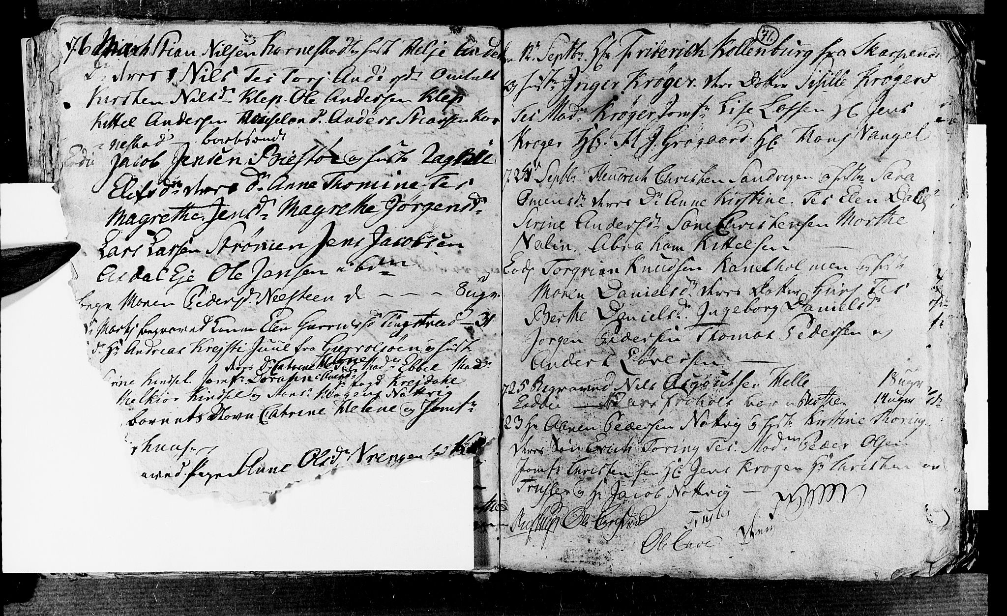 Øyestad sokneprestkontor, SAK/1111-0049/F/Fb/L0002: Parish register (copy) no. B 2, 1795-1807, p. 71
