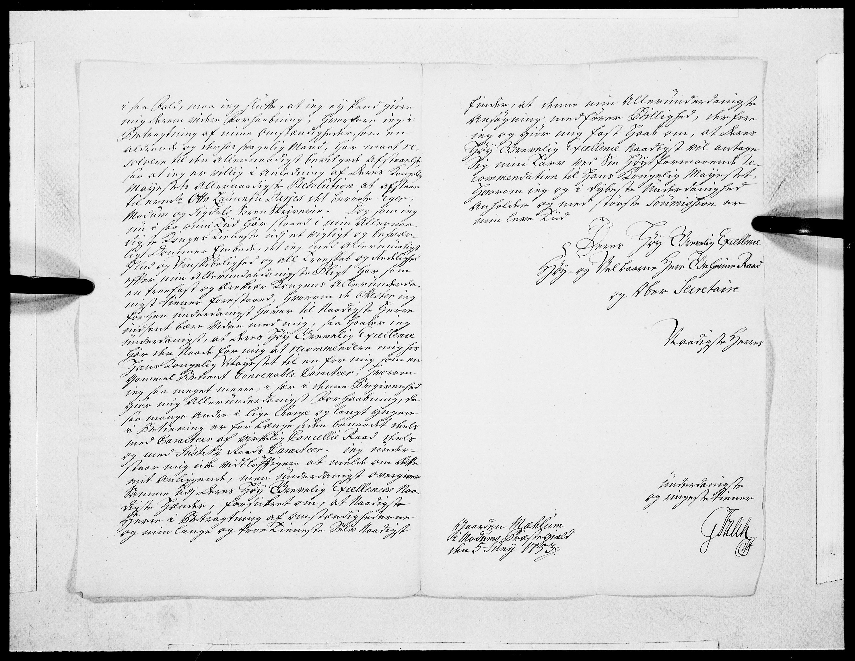 Danske Kanselli 1572-1799, AV/RA-EA-3023/F/Fc/Fcc/Fcca/L0165: Norske innlegg 1572-1799, 1753, p. 7