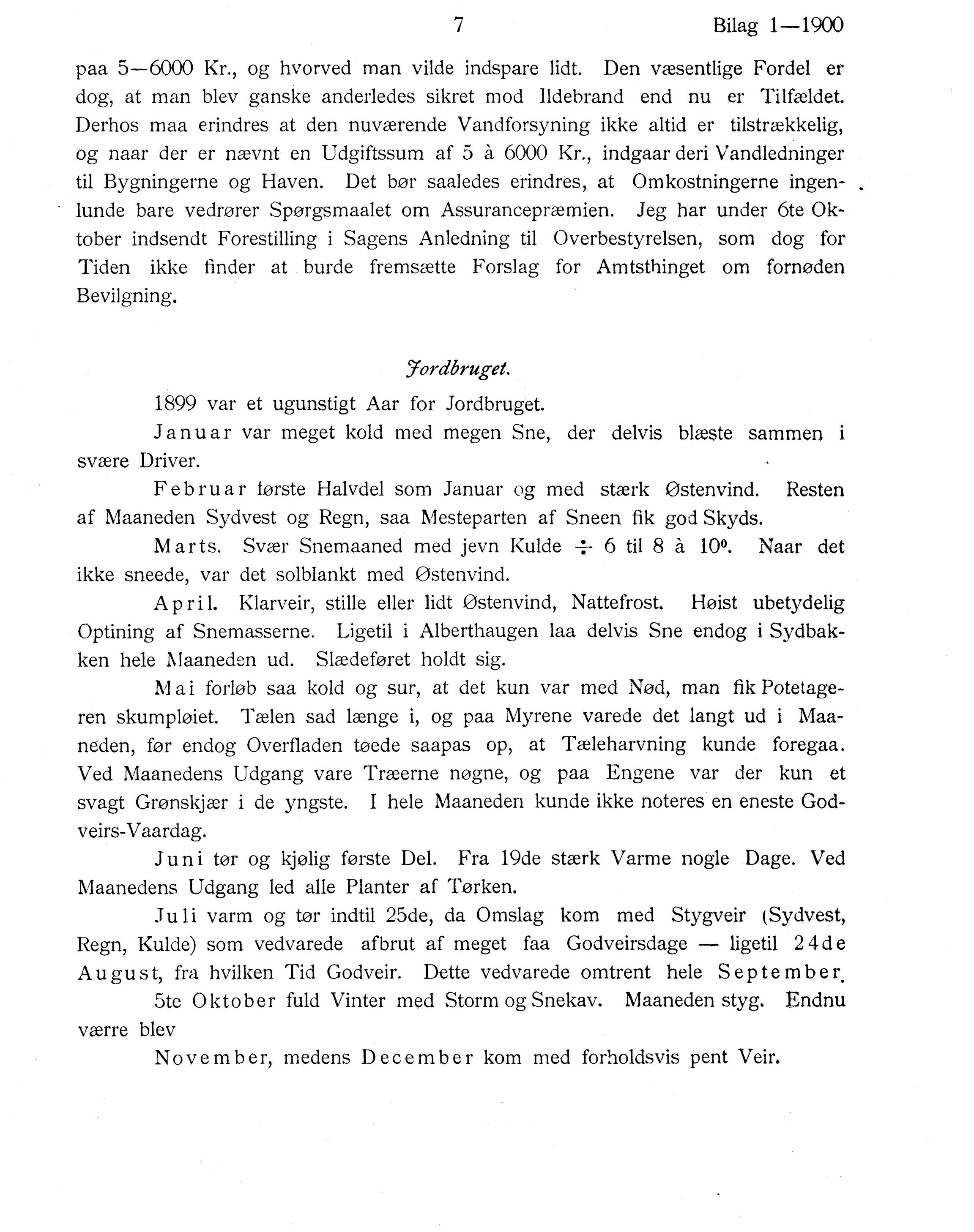 Nordland Fylkeskommune. Fylkestinget, AIN/NFK-17/176/A/Ac/L0023: Fylkestingsforhandlinger 1900, 1900