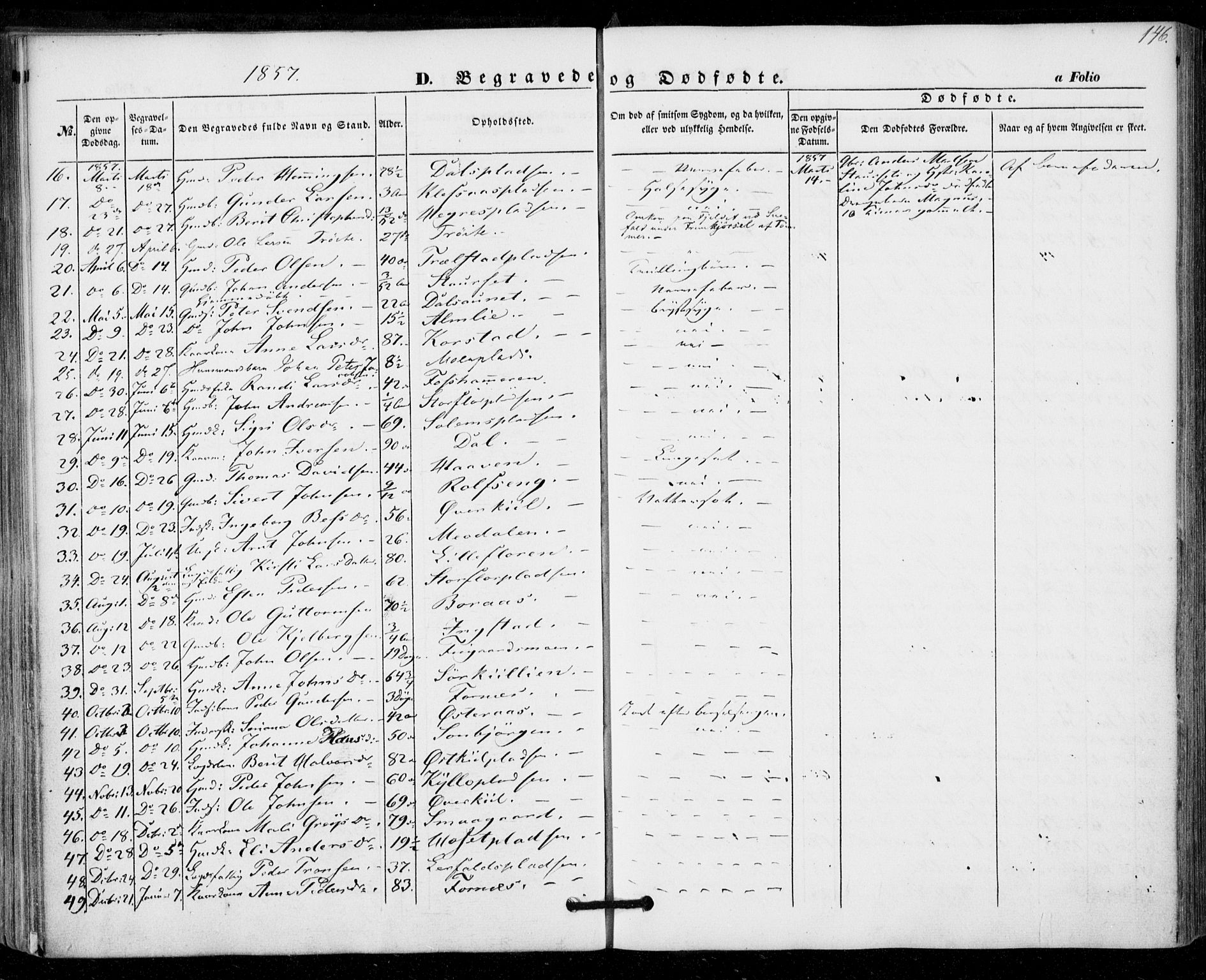 Ministerialprotokoller, klokkerbøker og fødselsregistre - Nord-Trøndelag, SAT/A-1458/703/L0028: Parish register (official) no. 703A01, 1850-1862, p. 146