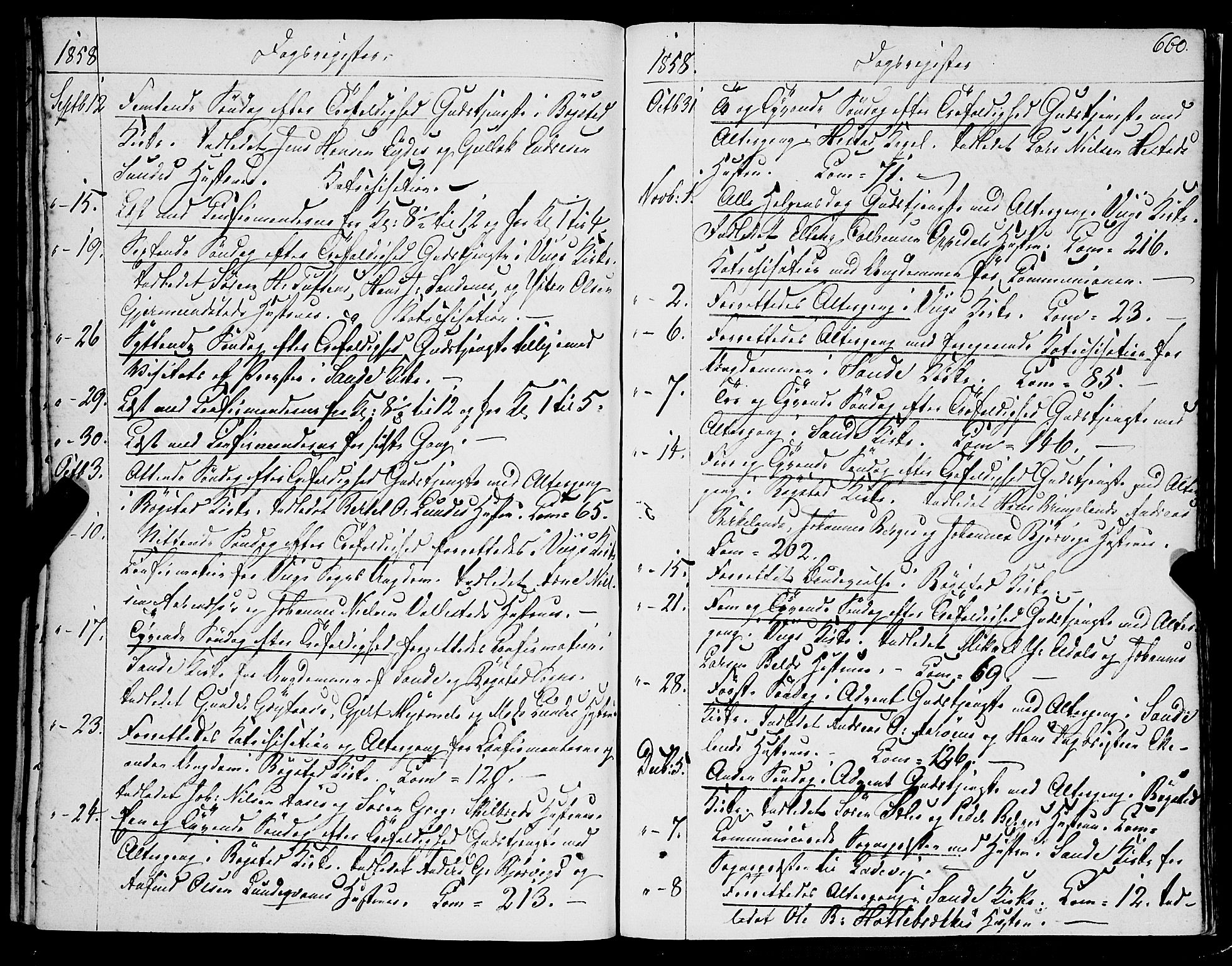 Gaular sokneprestembete, AV/SAB-A-80001/H/Haa: Parish register (official) no. A 4II, 1841-1859, p. 660