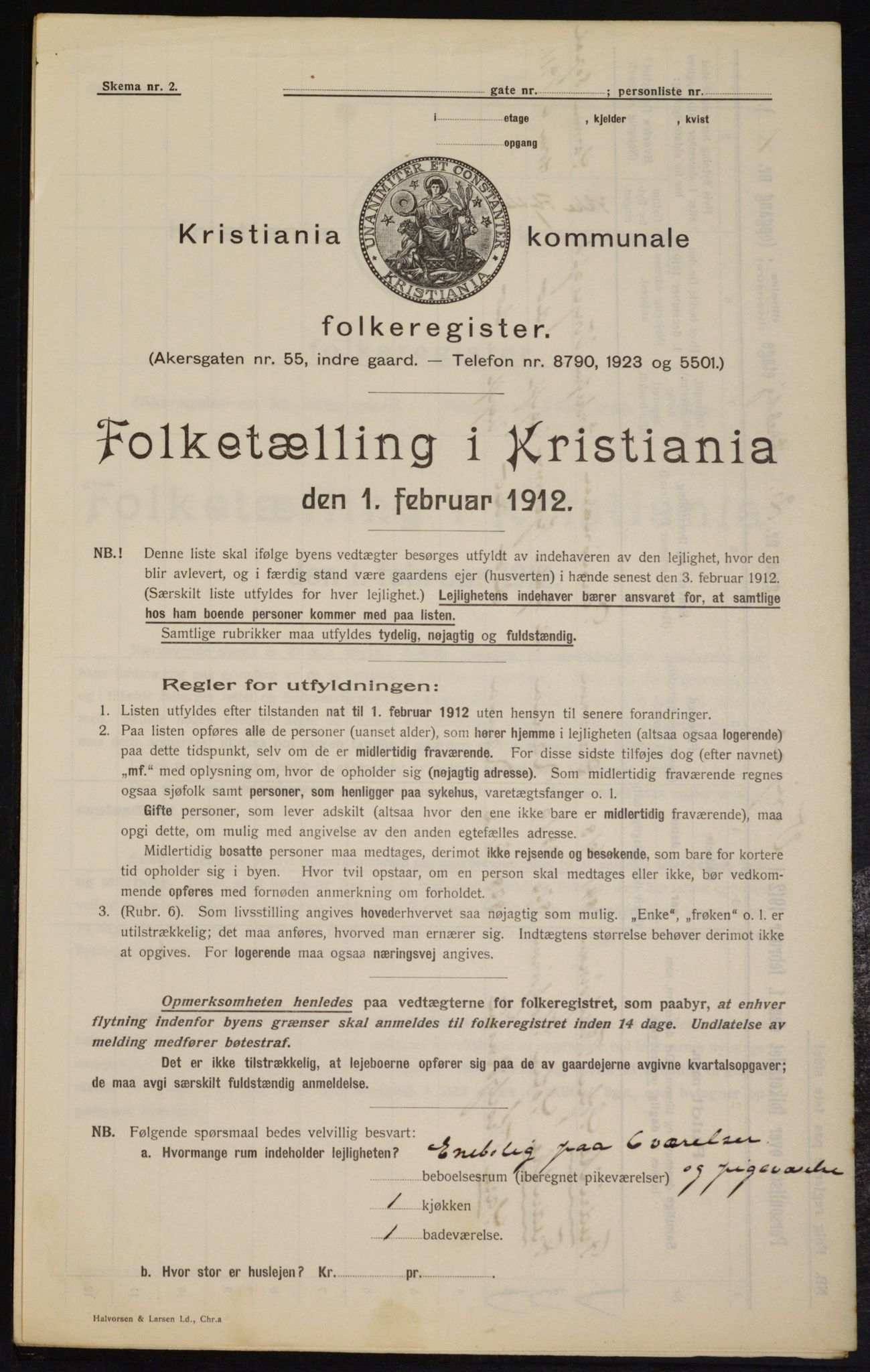 OBA, Municipal Census 1912 for Kristiania, 1912, p. 123676