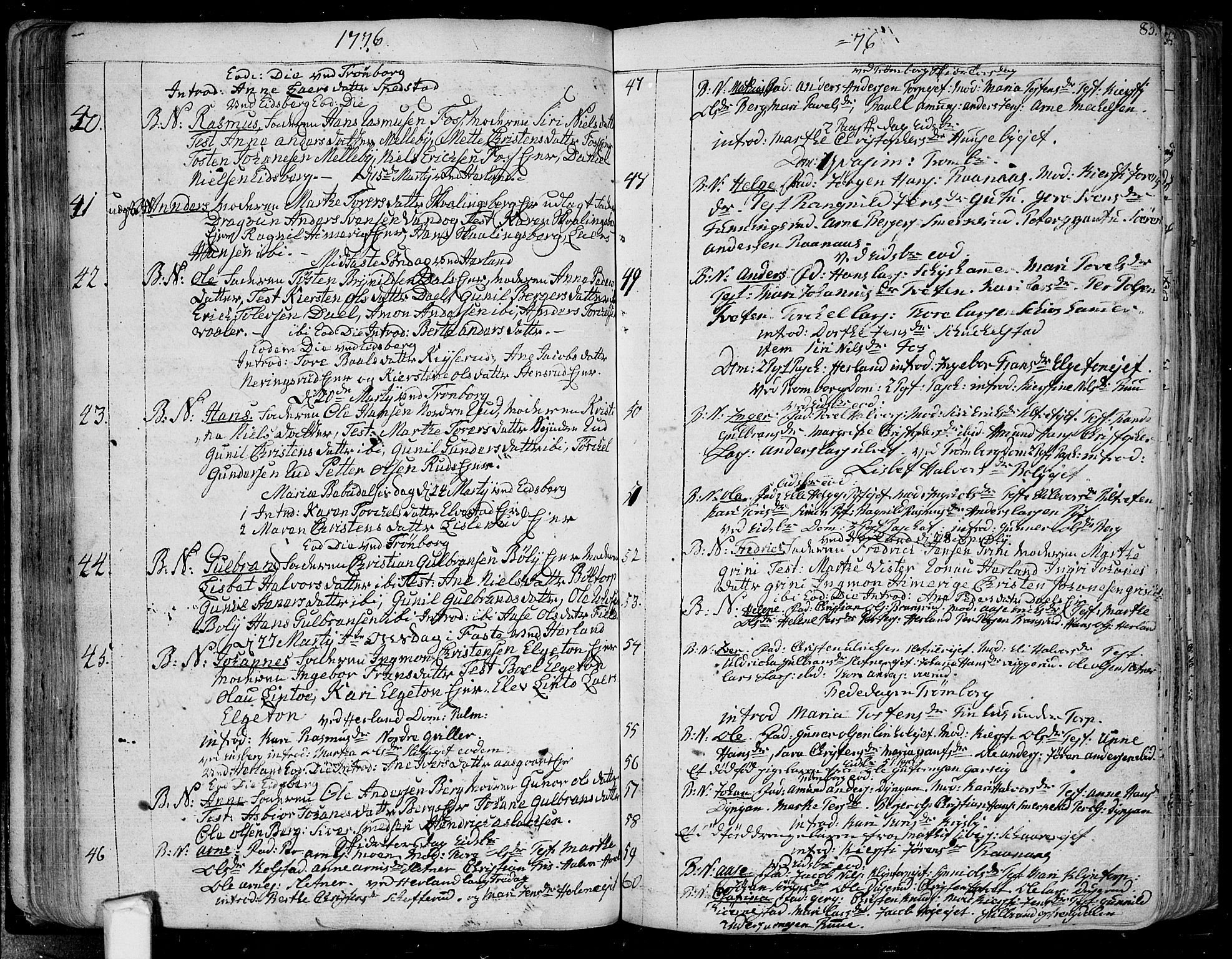 Eidsberg prestekontor Kirkebøker, SAO/A-10905/F/Fa/L0004: Parish register (official) no. I 4, 1759-1788, p. 83