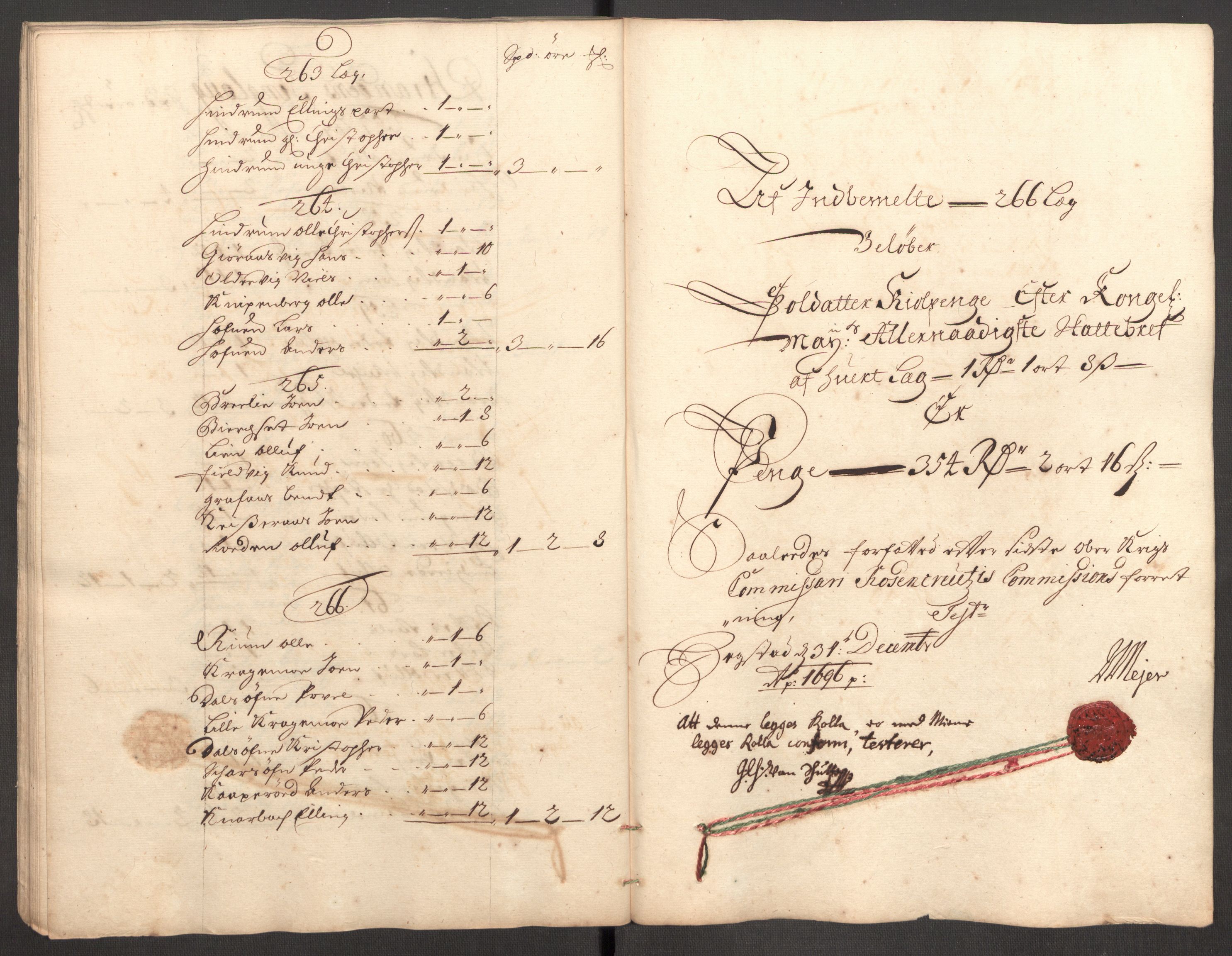 Rentekammeret inntil 1814, Reviderte regnskaper, Fogderegnskap, RA/EA-4092/R62/L4188: Fogderegnskap Stjørdal og Verdal, 1696, p. 97