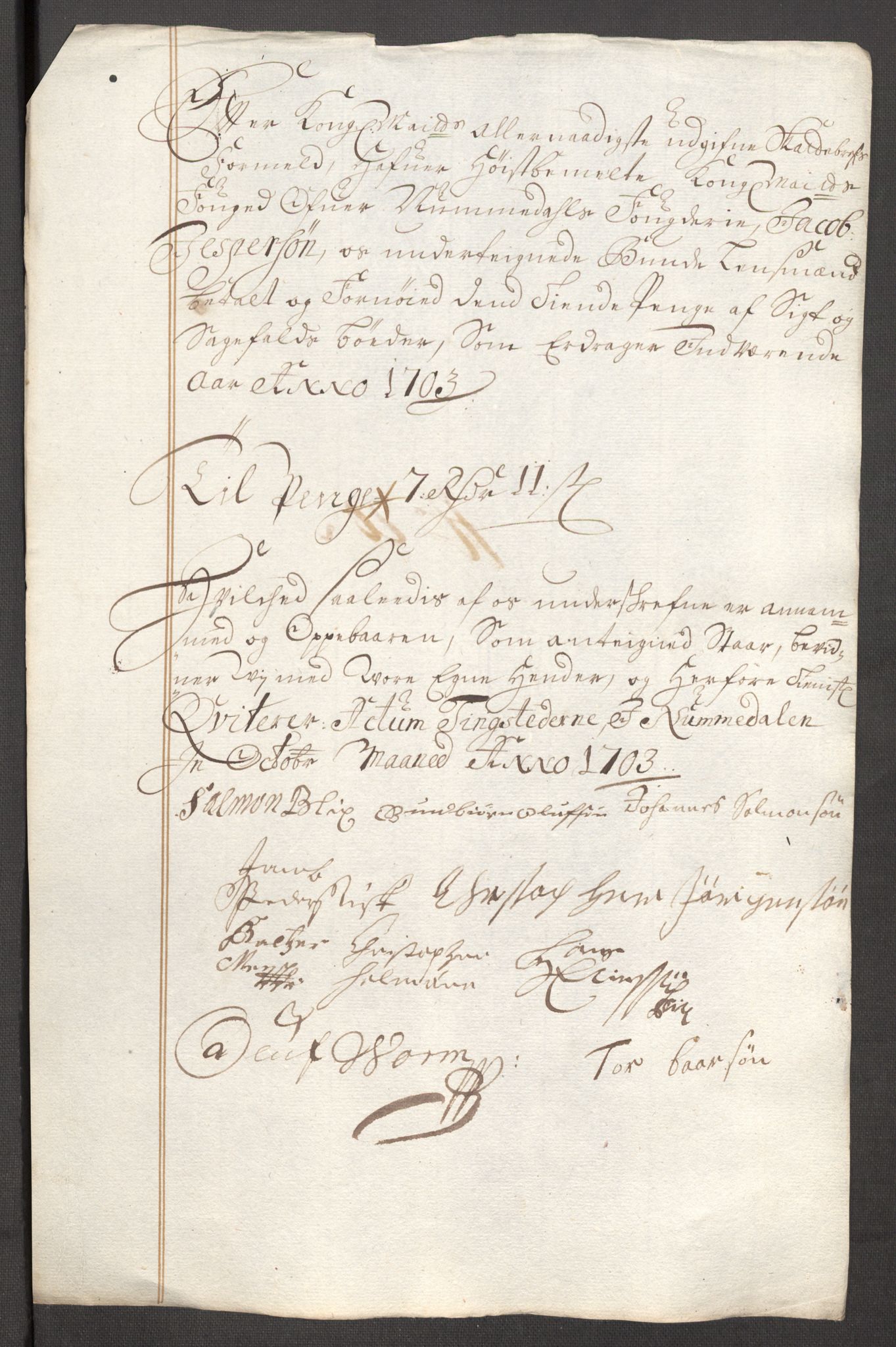 Rentekammeret inntil 1814, Reviderte regnskaper, Fogderegnskap, AV/RA-EA-4092/R64/L4428: Fogderegnskap Namdal, 1703-1704, p. 150