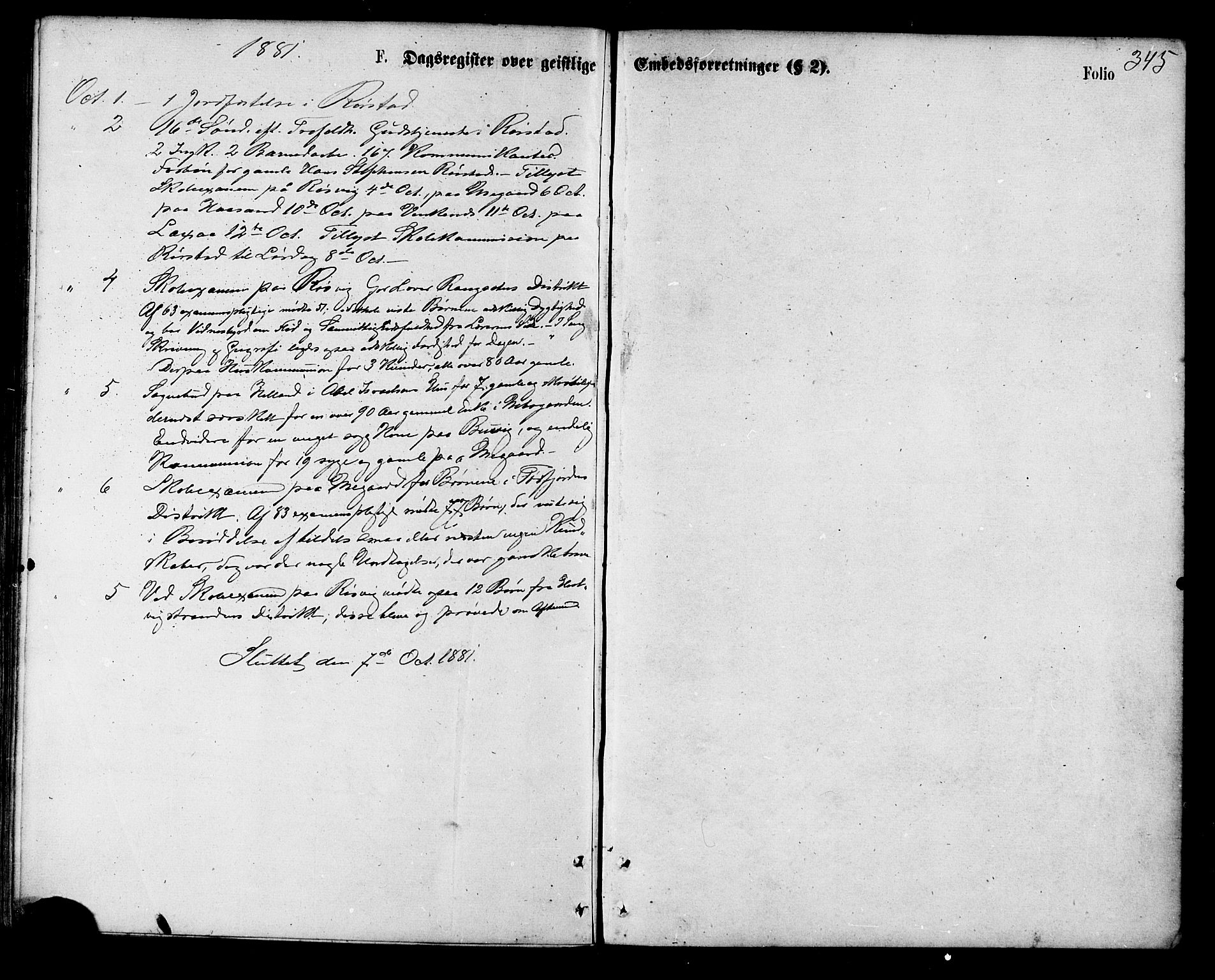 Ministerialprotokoller, klokkerbøker og fødselsregistre - Nordland, AV/SAT-A-1459/853/L0771: Parish register (official) no. 853A10, 1870-1881, p. 345