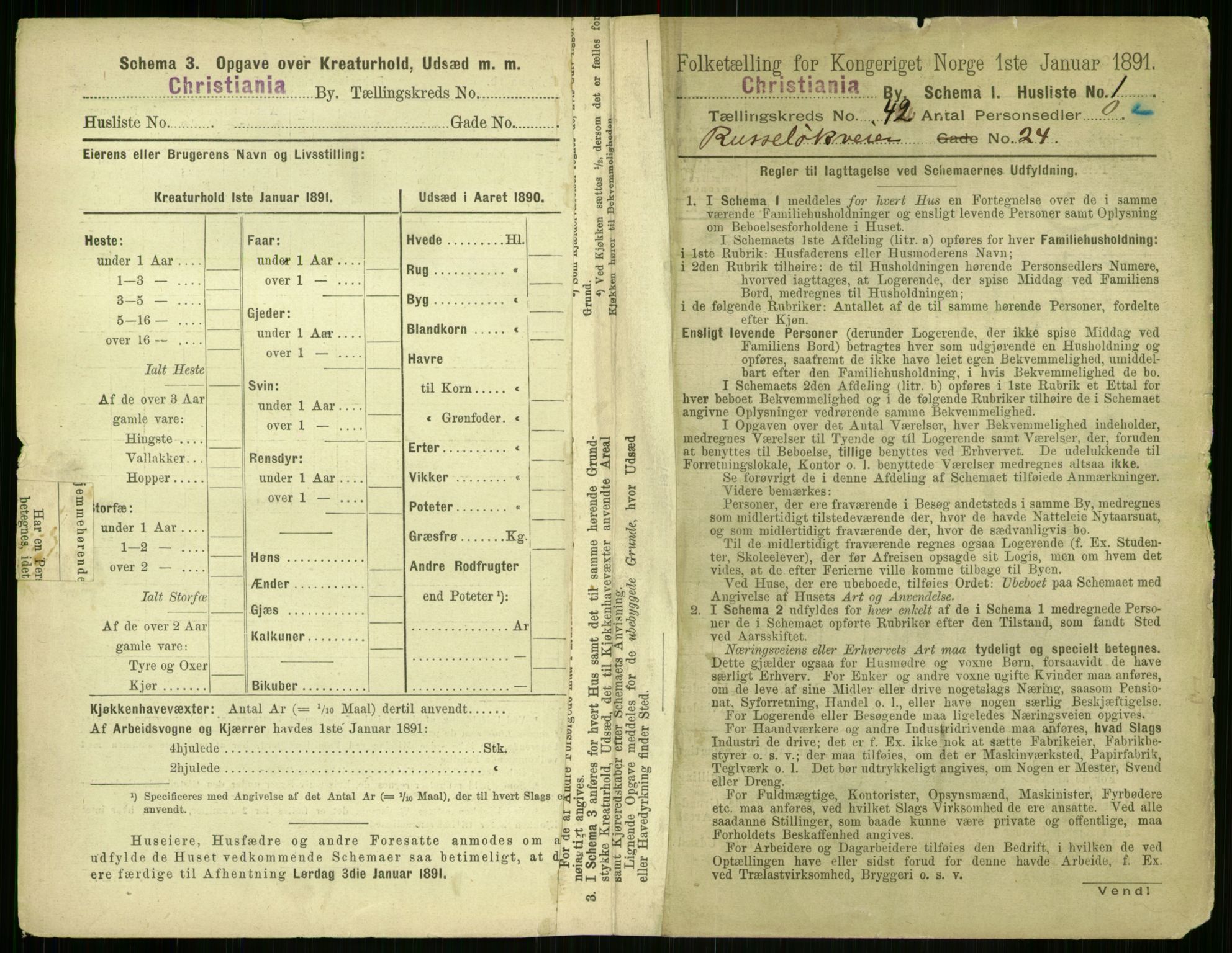 RA, 1891 census for 0301 Kristiania, 1891, p. 24662