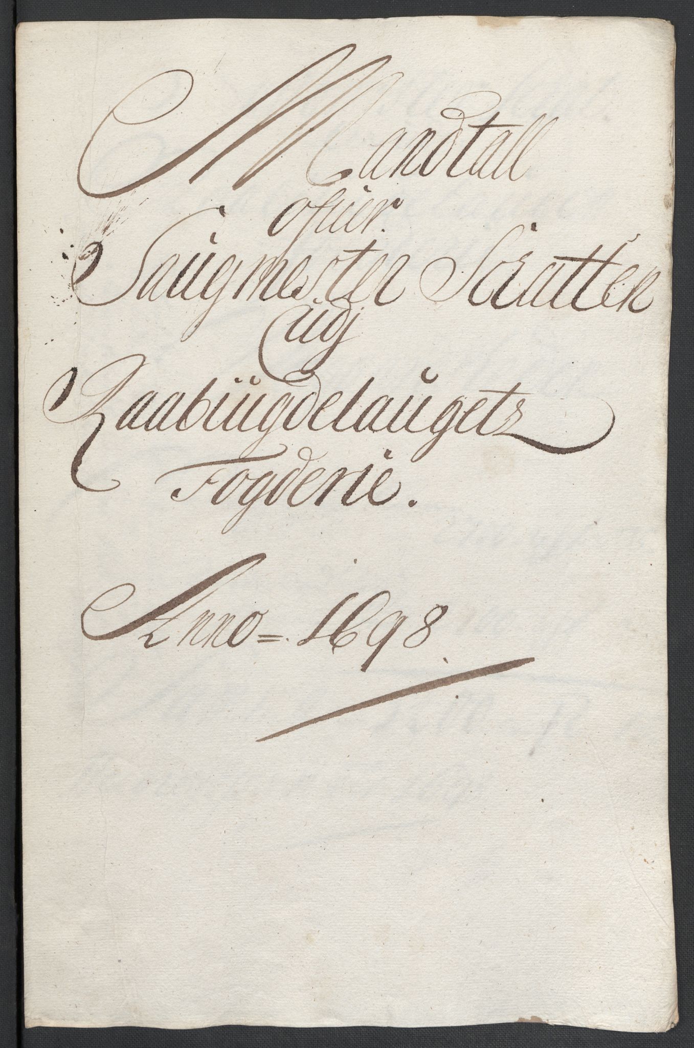 Rentekammeret inntil 1814, Reviderte regnskaper, Fogderegnskap, AV/RA-EA-4092/R40/L2445: Fogderegnskap Råbyggelag, 1697-1699, p. 146