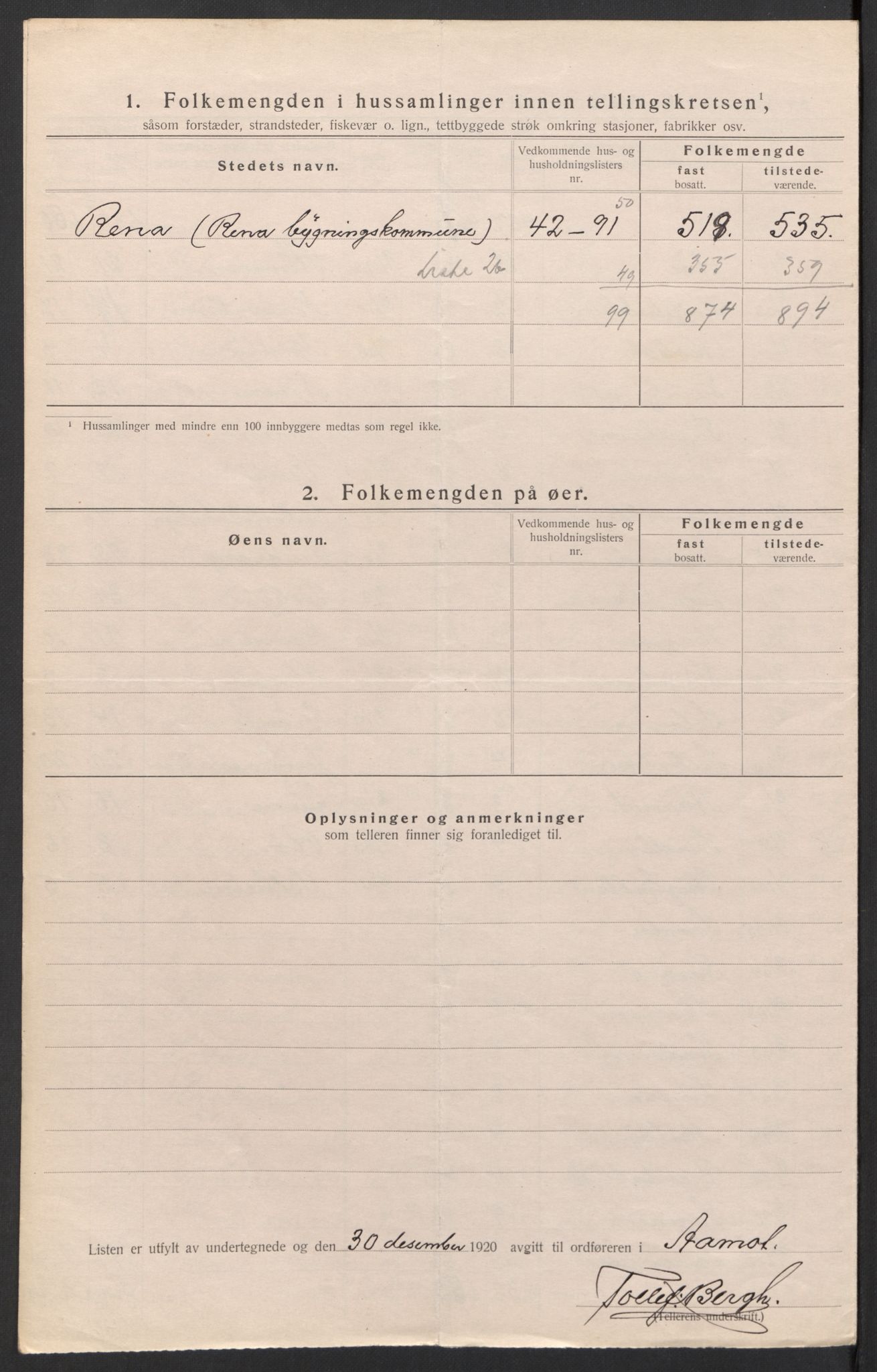 SAH, 1920 census for Åmot, 1920, p. 13