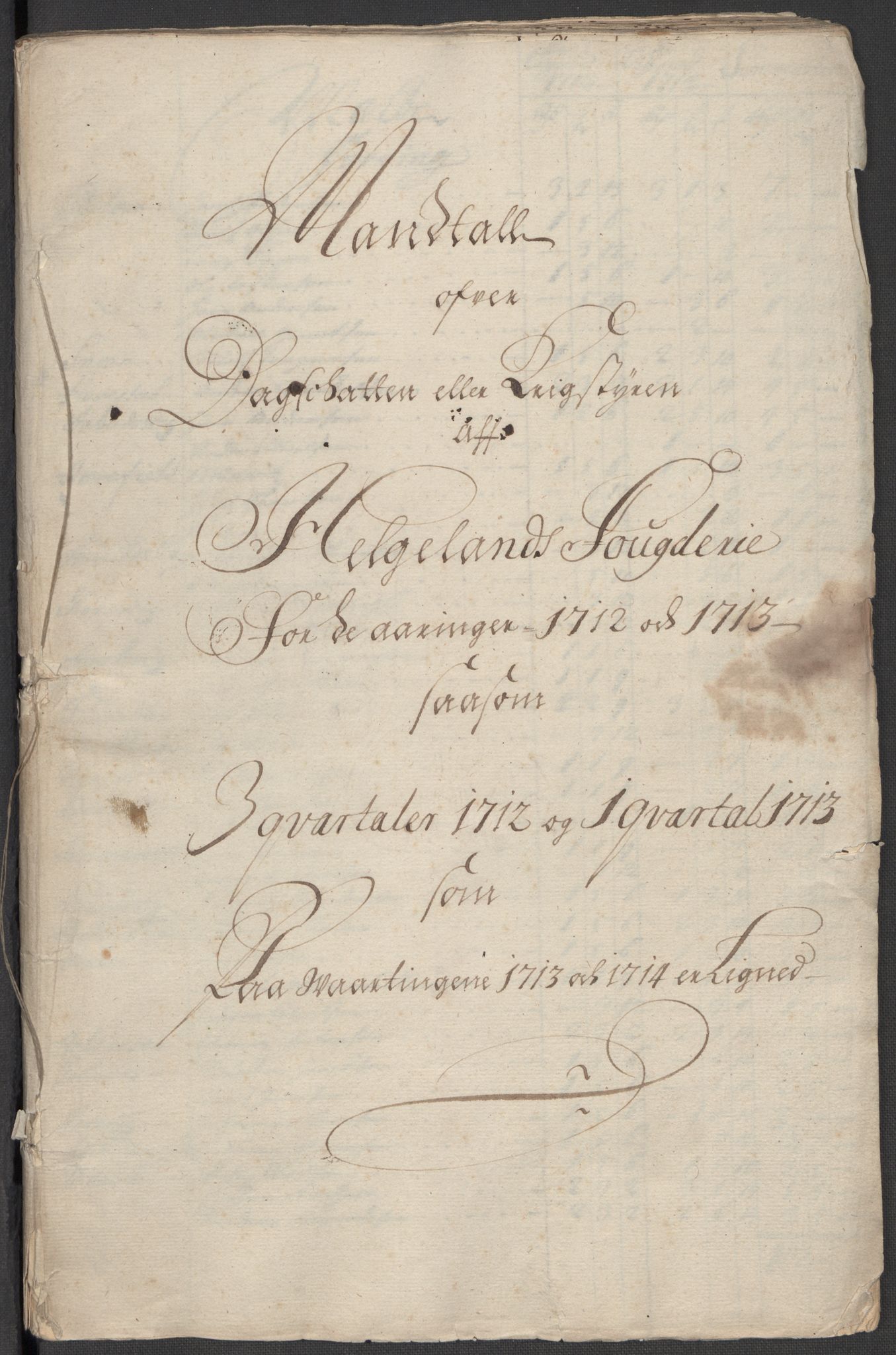 Rentekammeret inntil 1814, Reviderte regnskaper, Fogderegnskap, AV/RA-EA-4092/R65/L4513: Fogderegnskap Helgeland, 1714-1715, p. 284