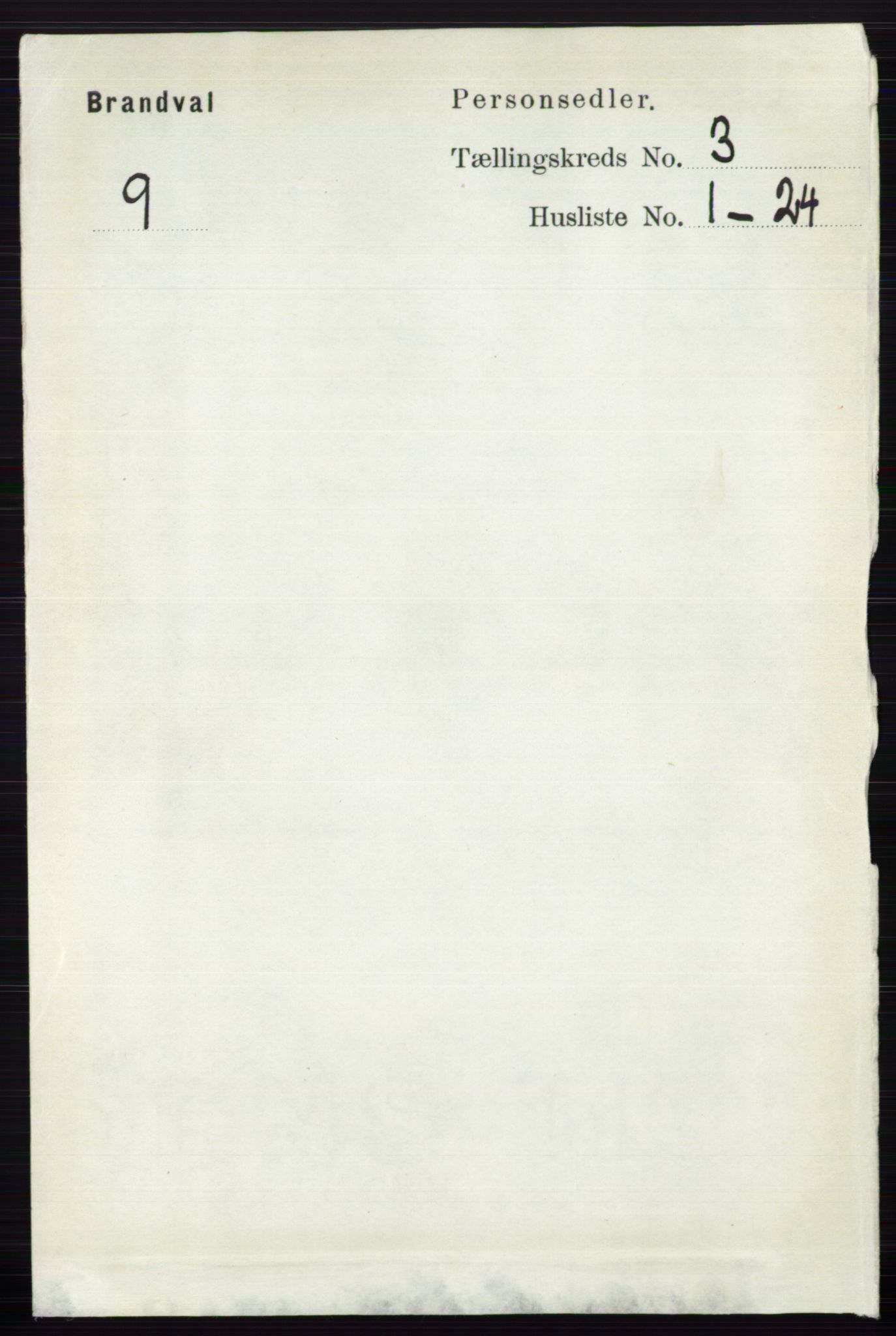 RA, 1891 census for 0422 Brandval, 1891, p. 1231