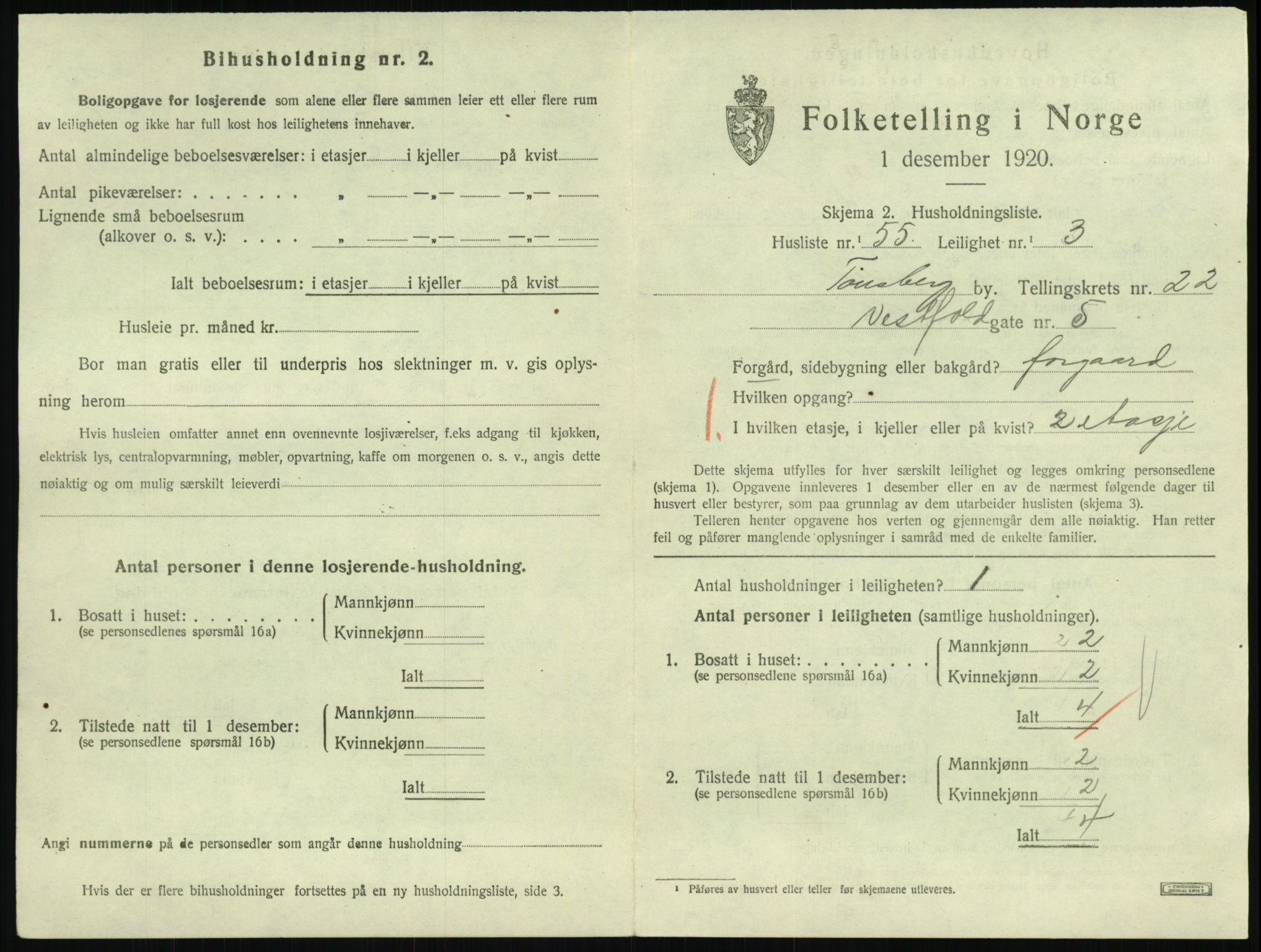 SAKO, 1920 census for Tønsberg, 1920, p. 8131