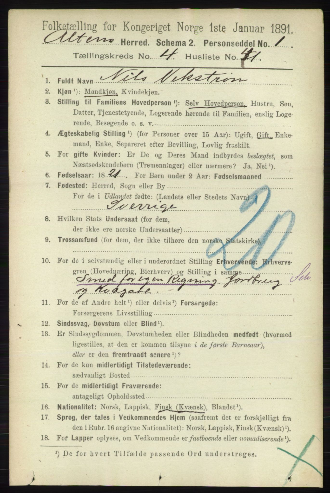 RA, 1891 census for 2012 Alta, 1891, p. 1562
