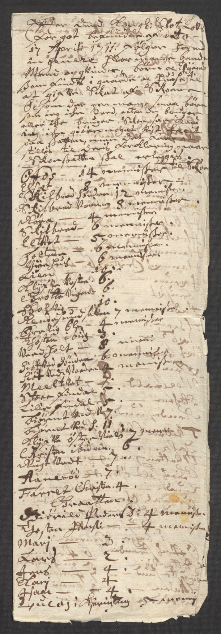 Rentekammeret inntil 1814, Reviderte regnskaper, Fogderegnskap, RA/EA-4092/R36/L2121: Fogderegnskap Øvre og Nedre Telemark og Bamble, 1711, p. 91