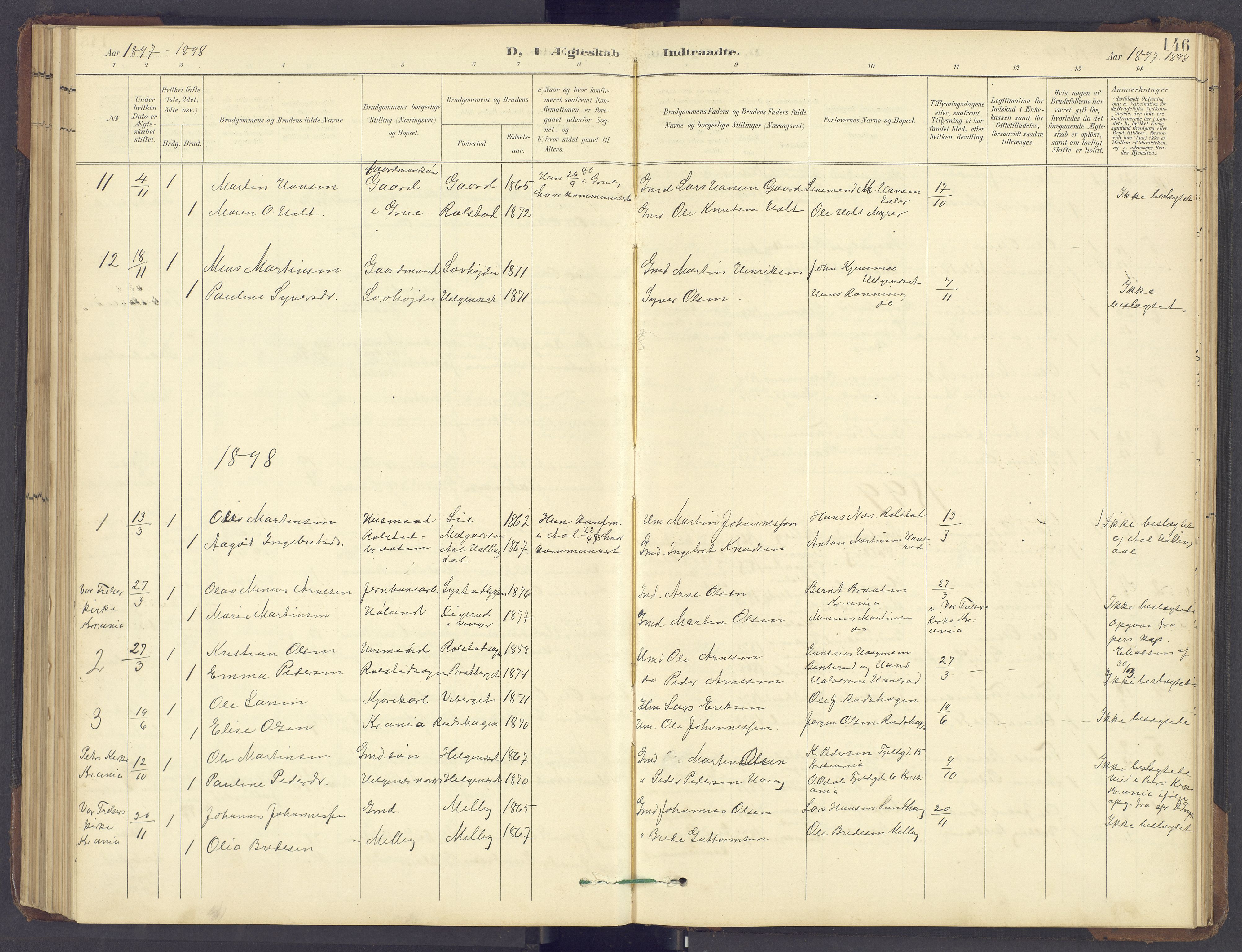 Brandval prestekontor, SAH/PREST-034/H/Ha/Hab/L0002: Parish register (copy) no. 2, 1895-1904, p. 146
