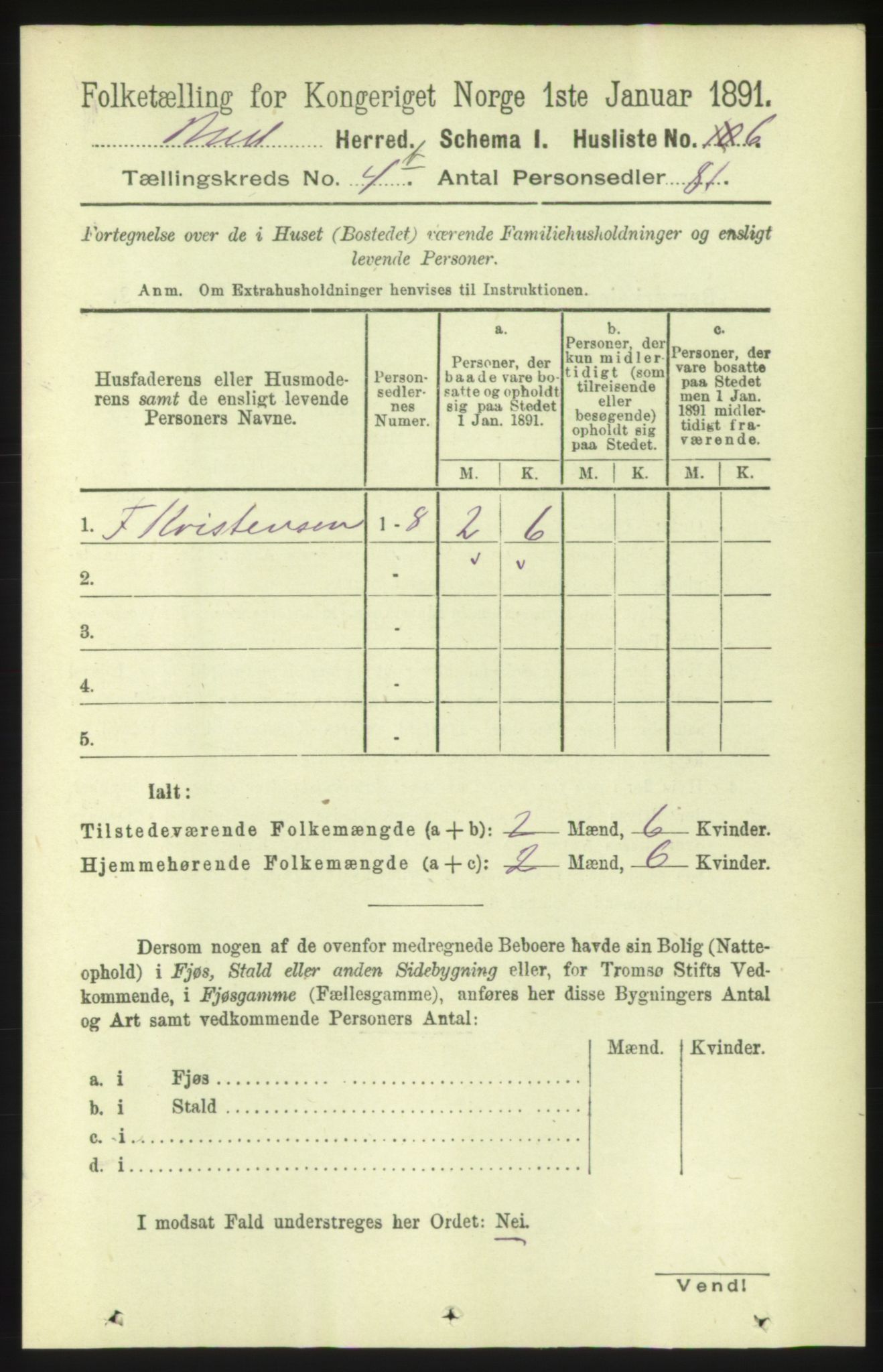 RA, 1891 census for 1549 Bud, 1891, p. 2780